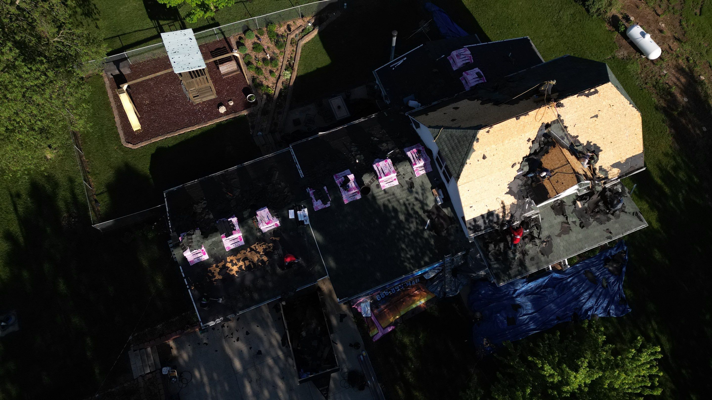 Residential Roofing Installation using Owens Corning Duration Driftwood by Lightning Exteriors