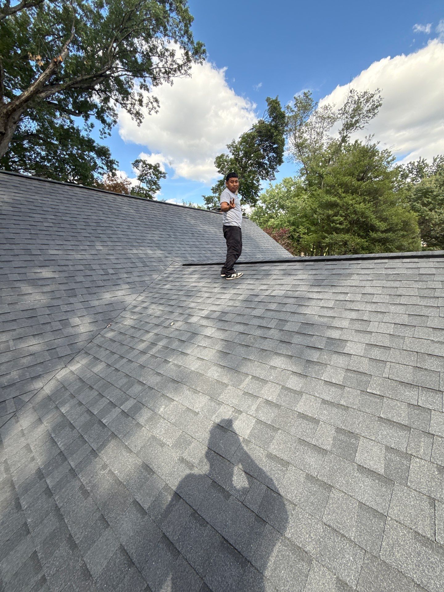 Falls Church: Residential Roof Replacement with CertainTeed Landmark in Moire Black  by RM Banning, Inc.