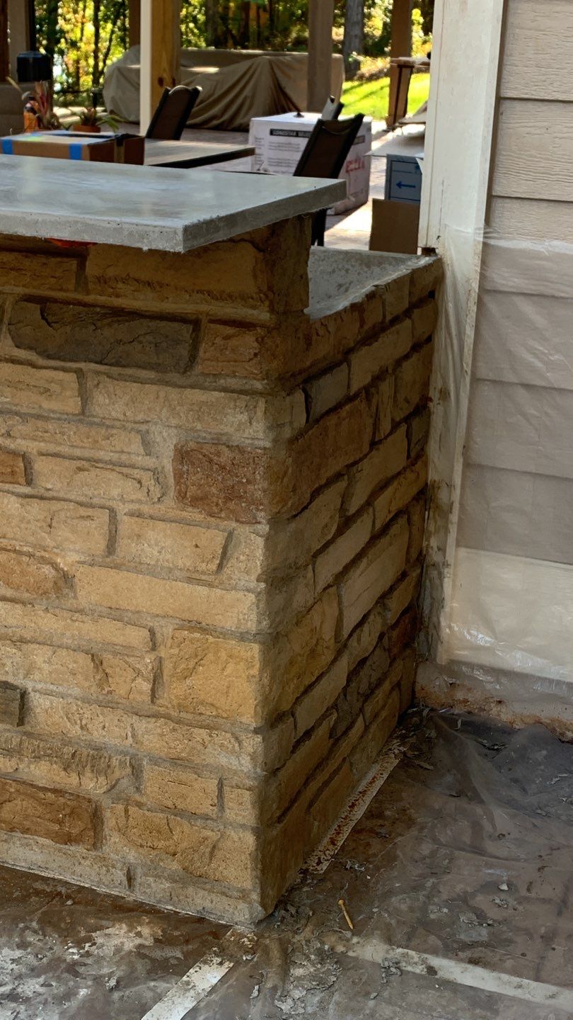 Outdoor Kitchen using Clifrock Panels by Xtreme Concrete Services