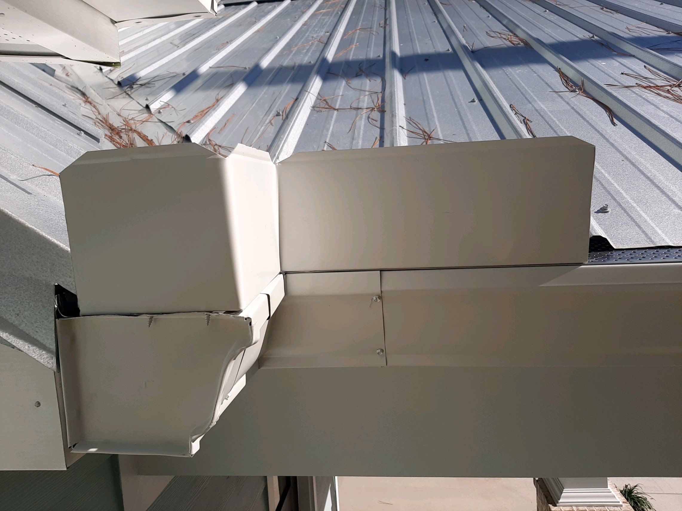 Gutter Installation using K-Style Seamless Gutters and Gutter Guards by Gutter Professors