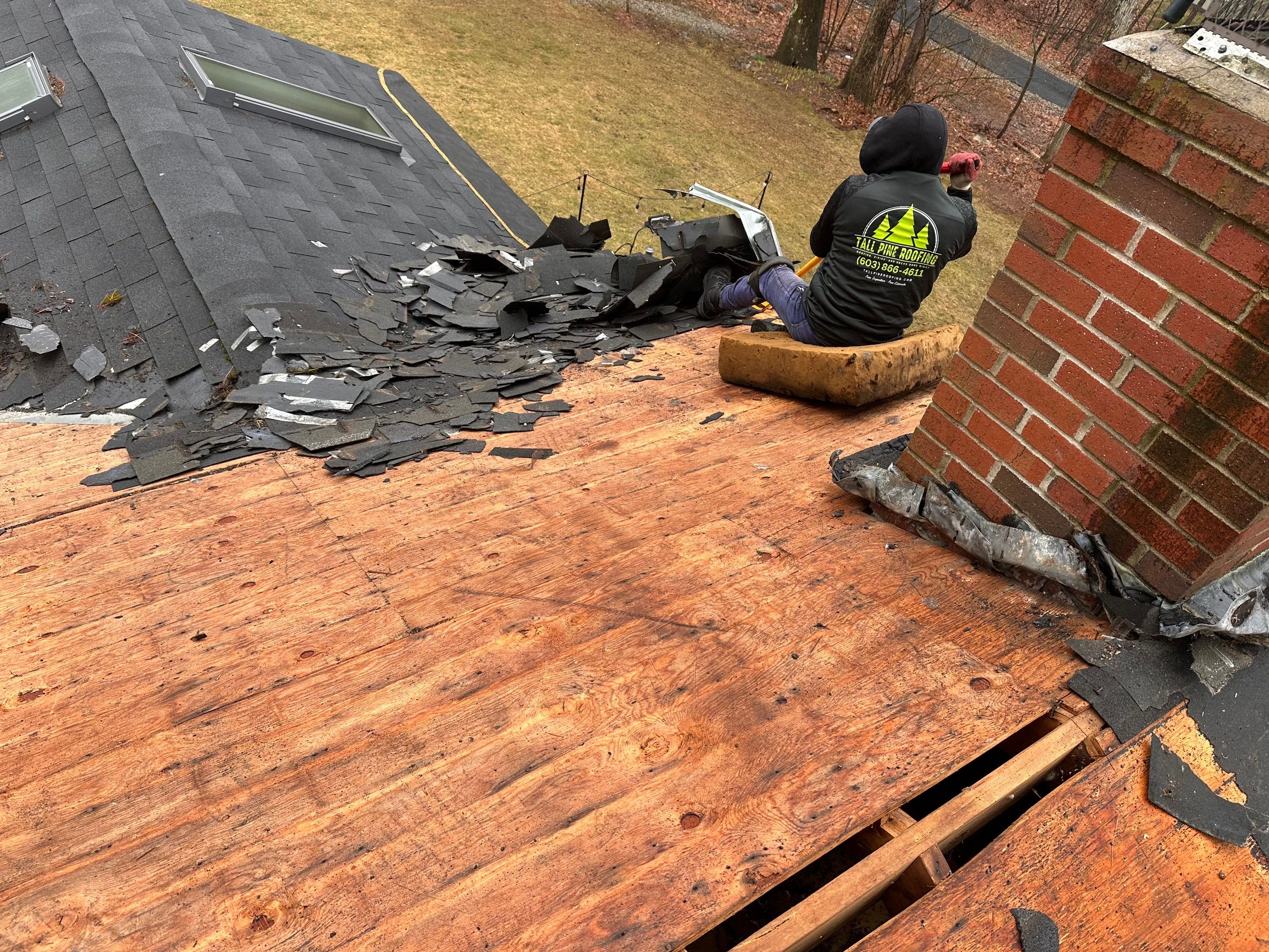 Derry New Hampshire Roof Install by Tall pine roofing