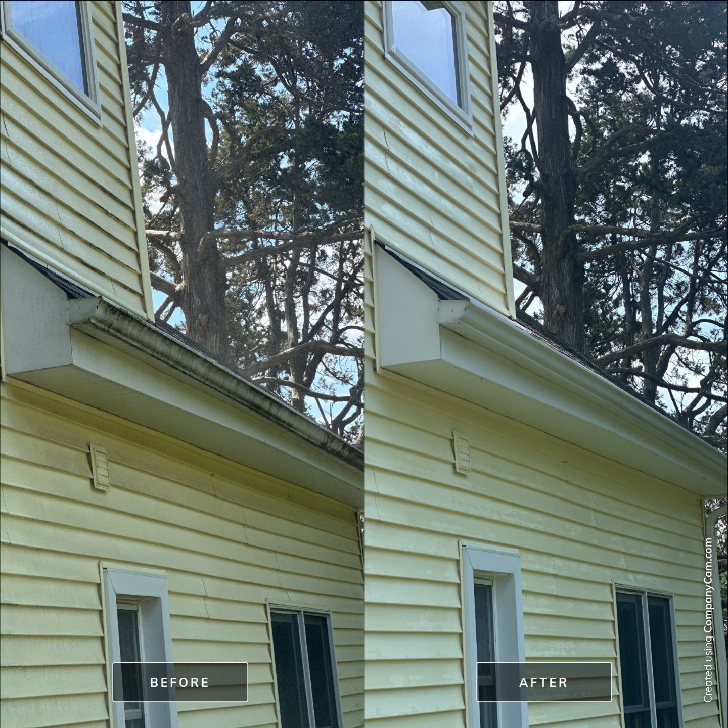 Project in Island Lake by Simmons Power & Soft Washing