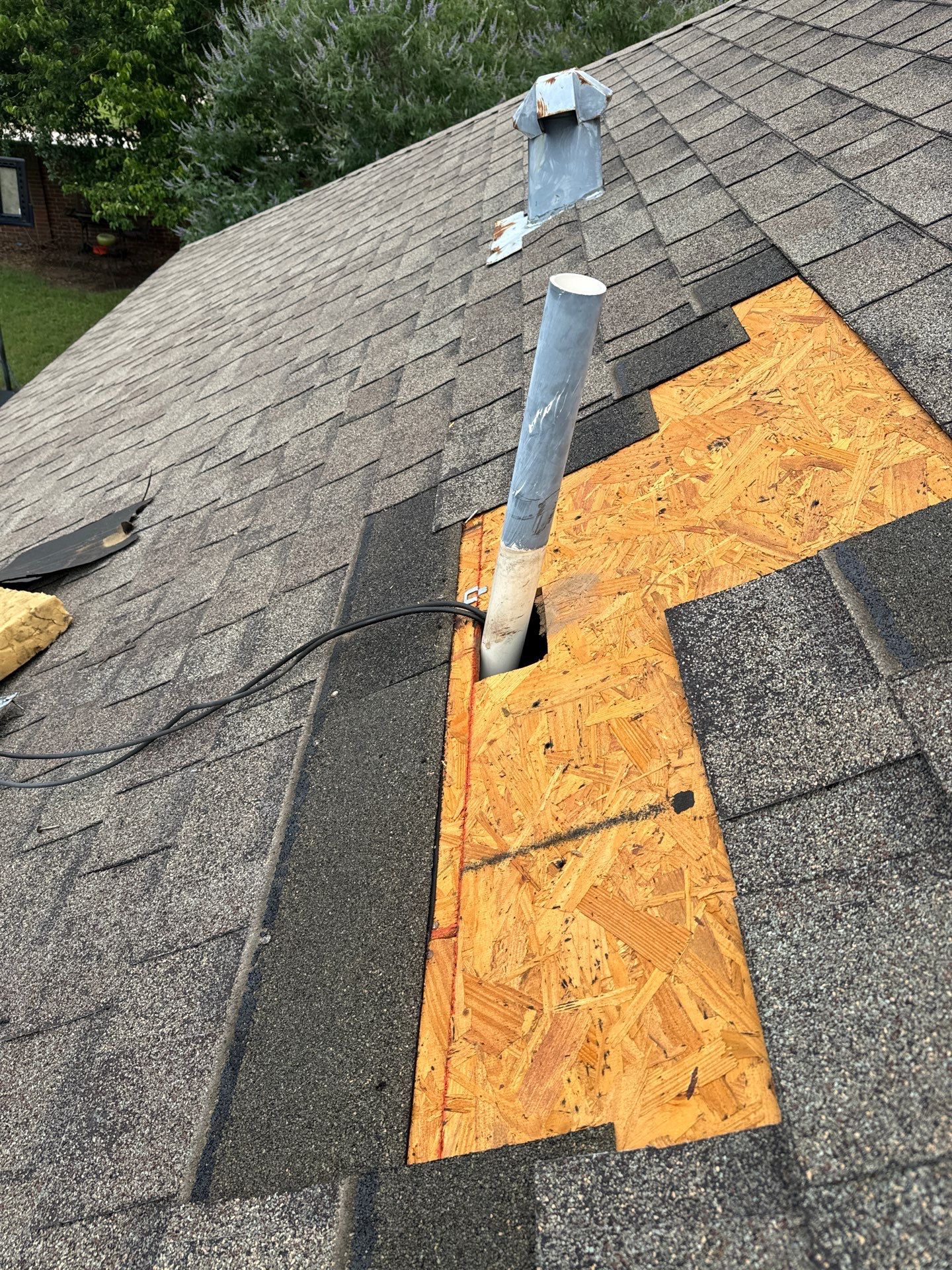 Hail Damage using Owen's Corning Duration (Lifetime) Shingles by Roof Repair Company