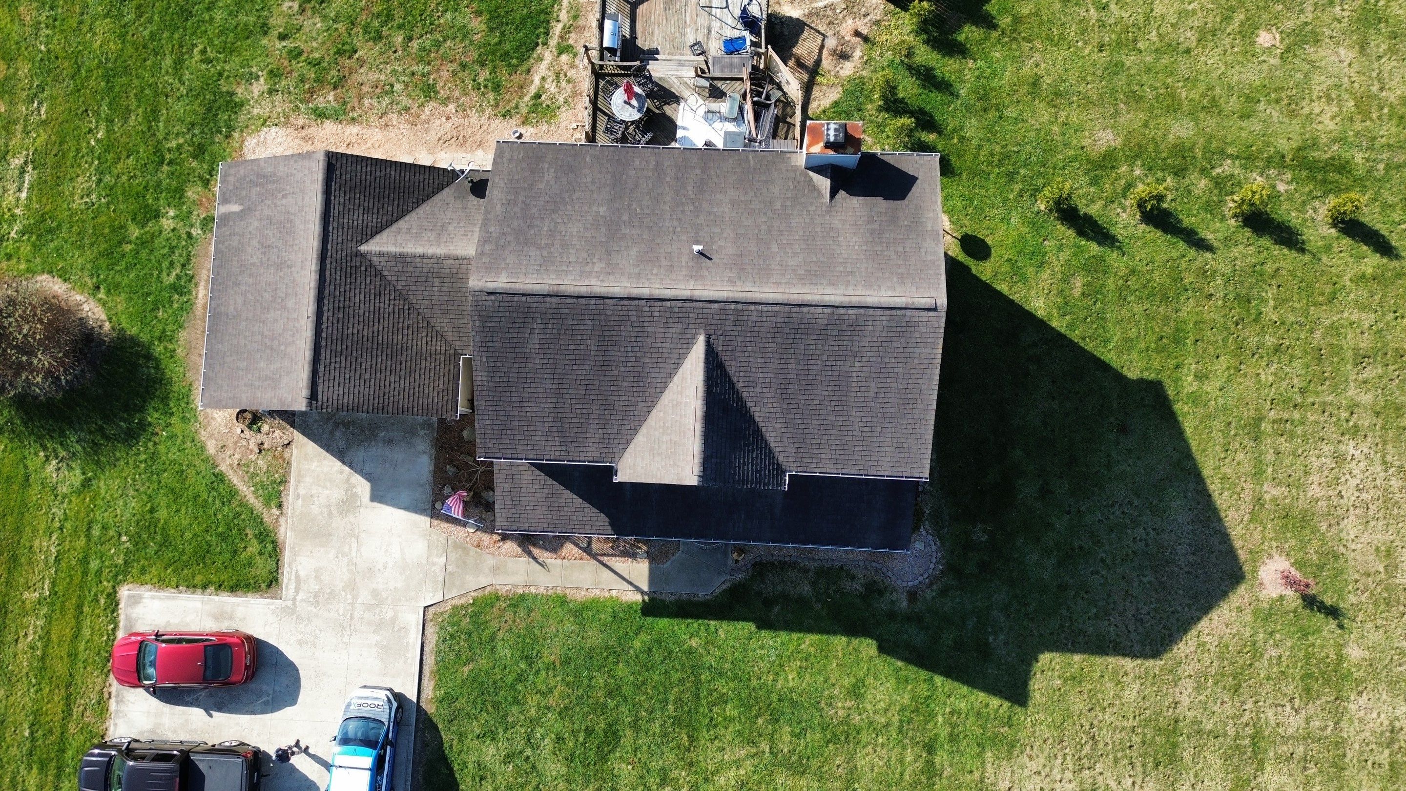 Residential Roofing Installation using Performance Panel Metal - Frost Black by RoofX 
