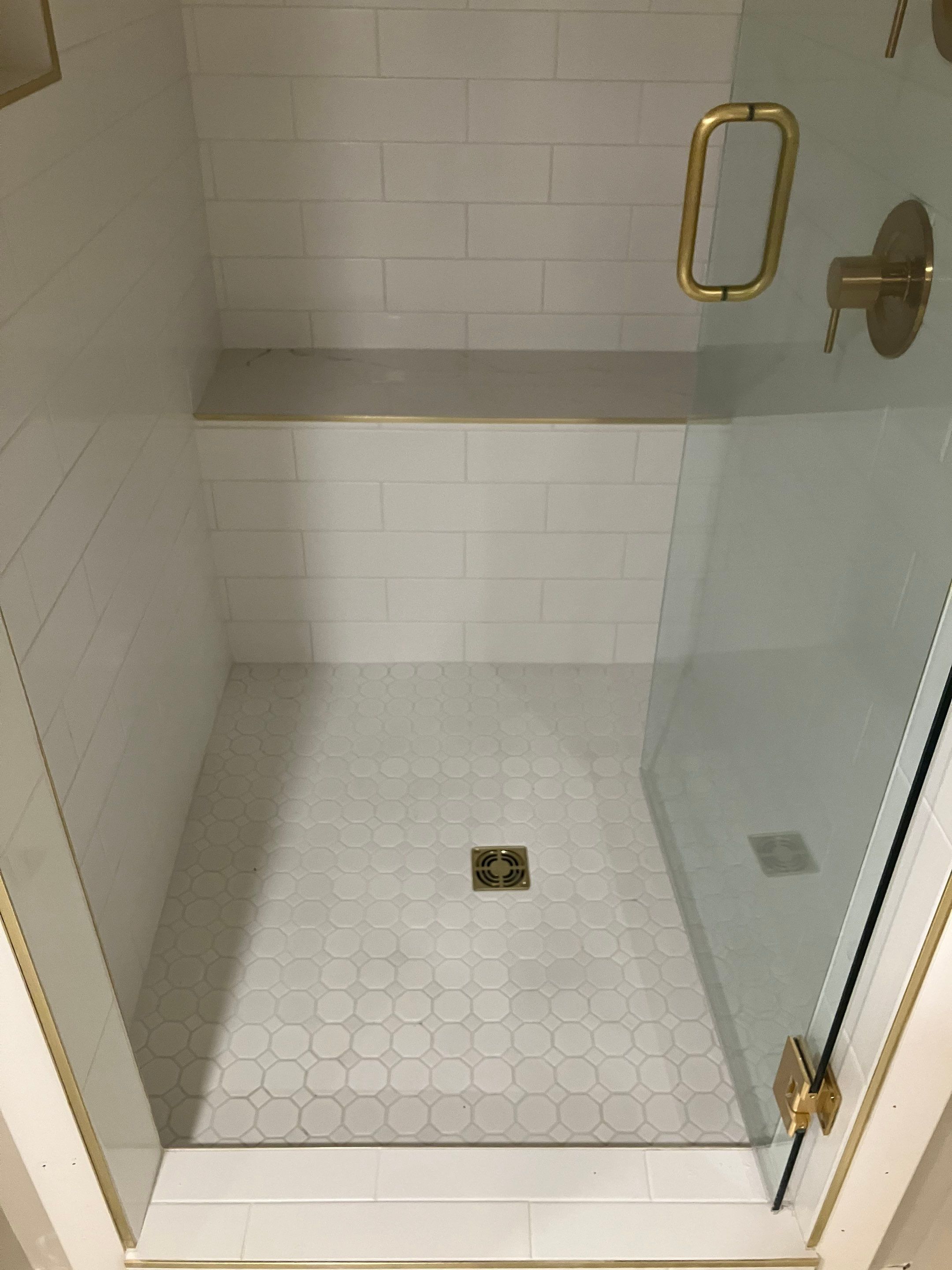 New Tile Shower and Bath Floors by Footprints Floors of Nashville