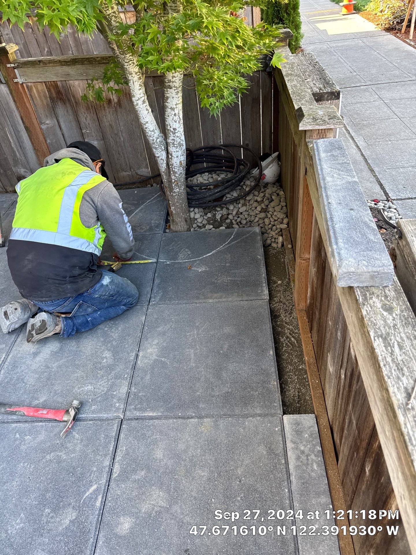 Paver Walkway & Turf Installation | Seattle  by Jireh Asphalt & Concrete Inc 