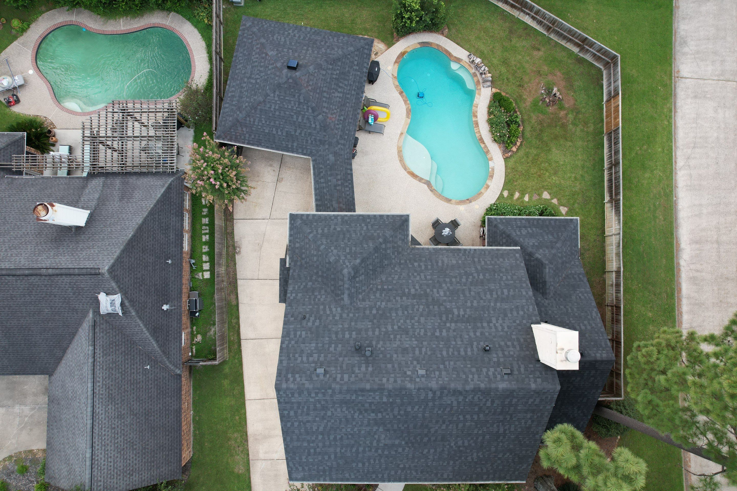 IKO Dynasty Granite Black by STX Roofing