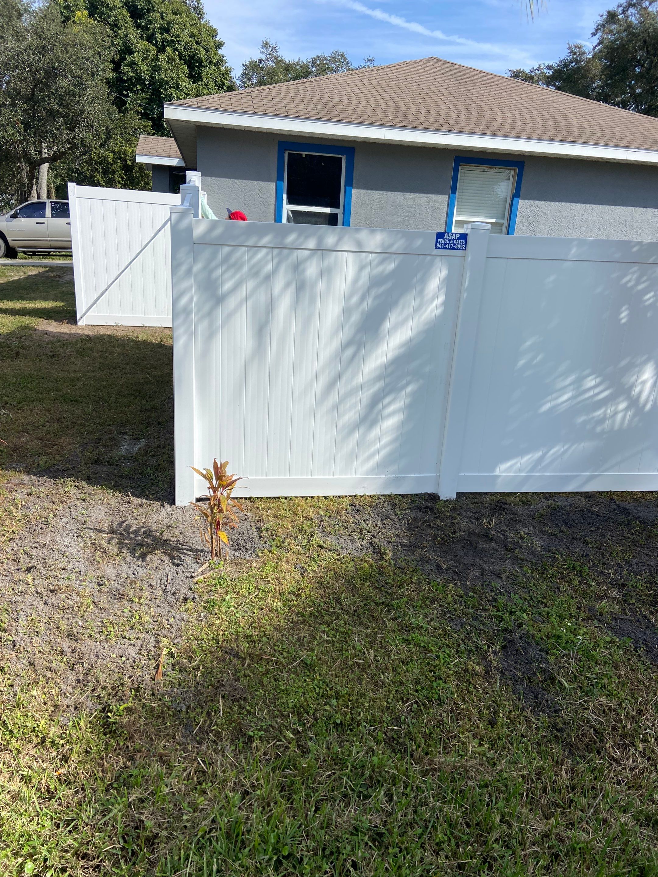 Bradenton, FL 6 ft. Tall White Vinyl Privacy Fence  by Asap fence and gates, LLC