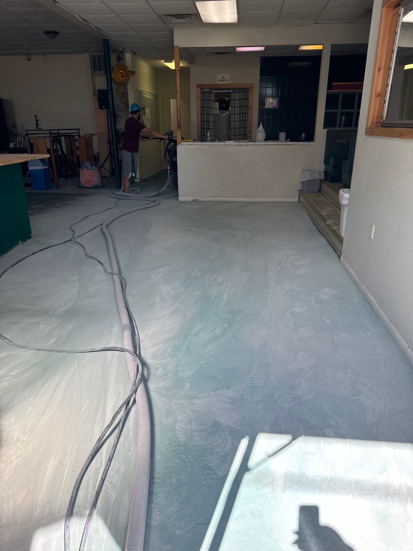 Exterior color change and Epoxy floor. by Gordon Painting