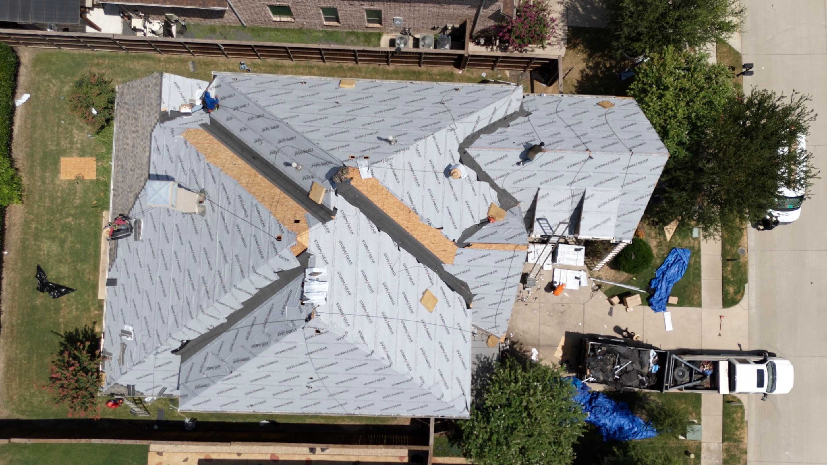 Residential Roofing Installation Using IKO Dynasty Shingles by Becker Roofing and Exteriors