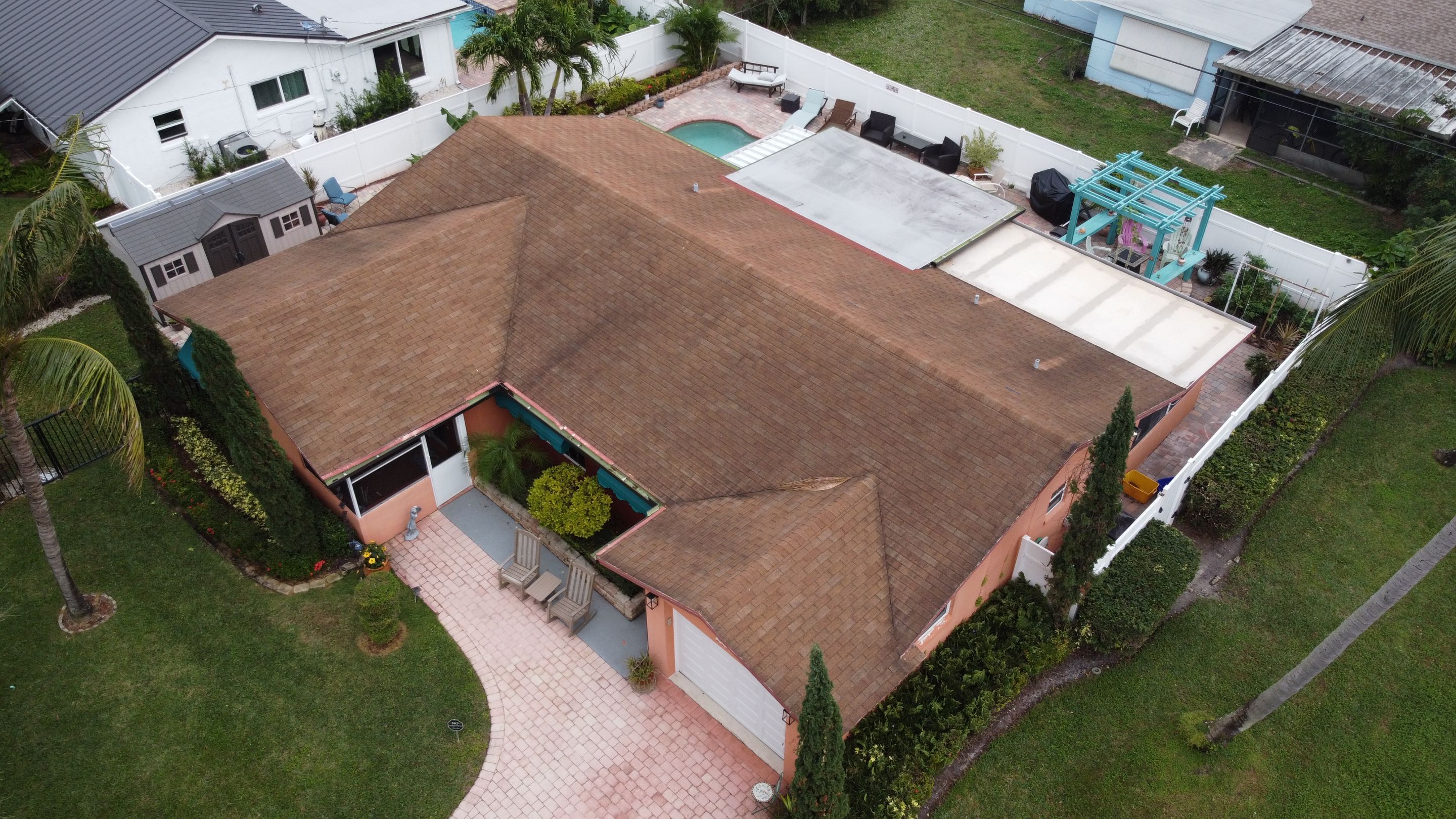 Residential Roofing Installation using 1" Nail strip metal roof by BLUES BROTHERS ROOFING