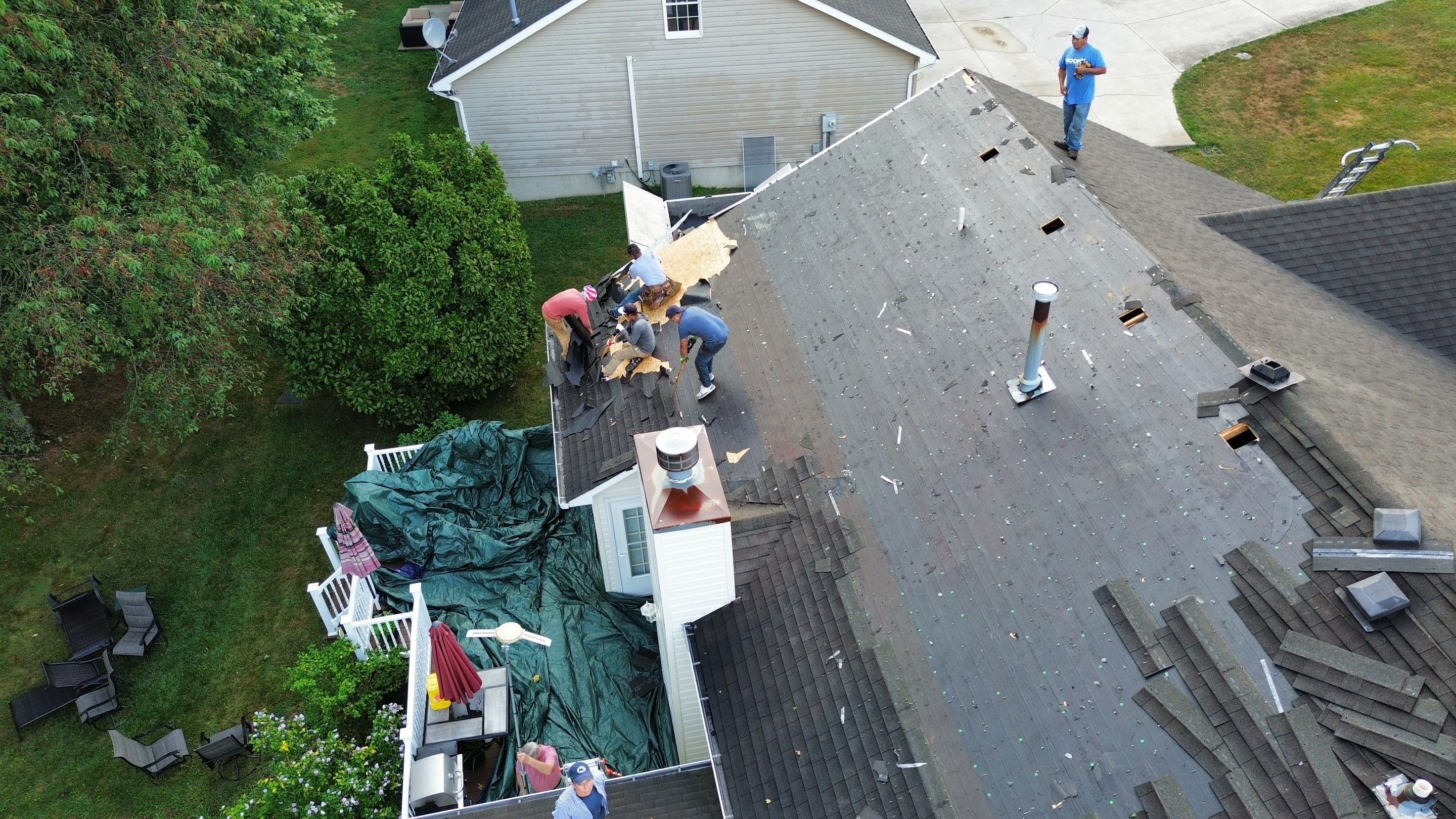 Residential Roofing Installation using Timberline HDZ Shingles - Hickory by RoofX 
