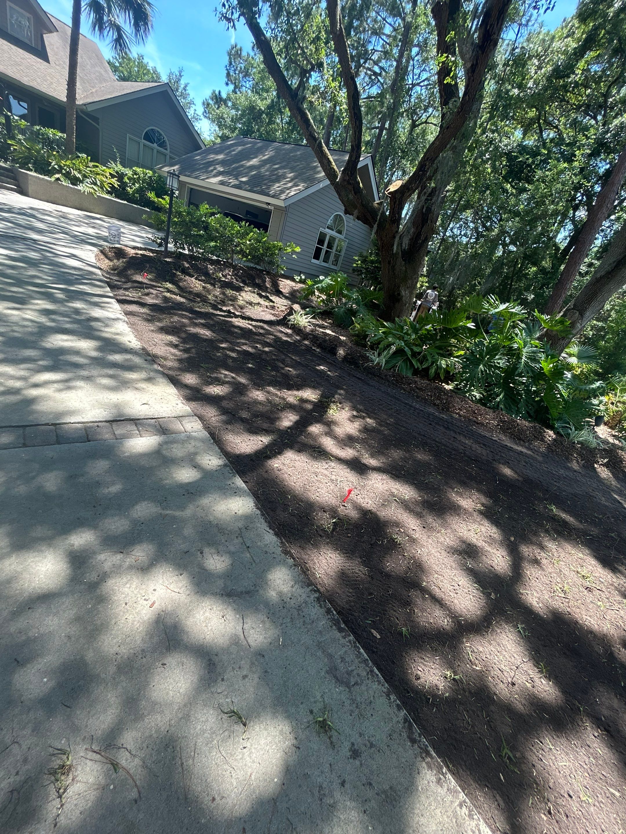 Residential Drainage Solutions and Sod Installation in Hilton Head Island by Lowcountry Scapes, LLC