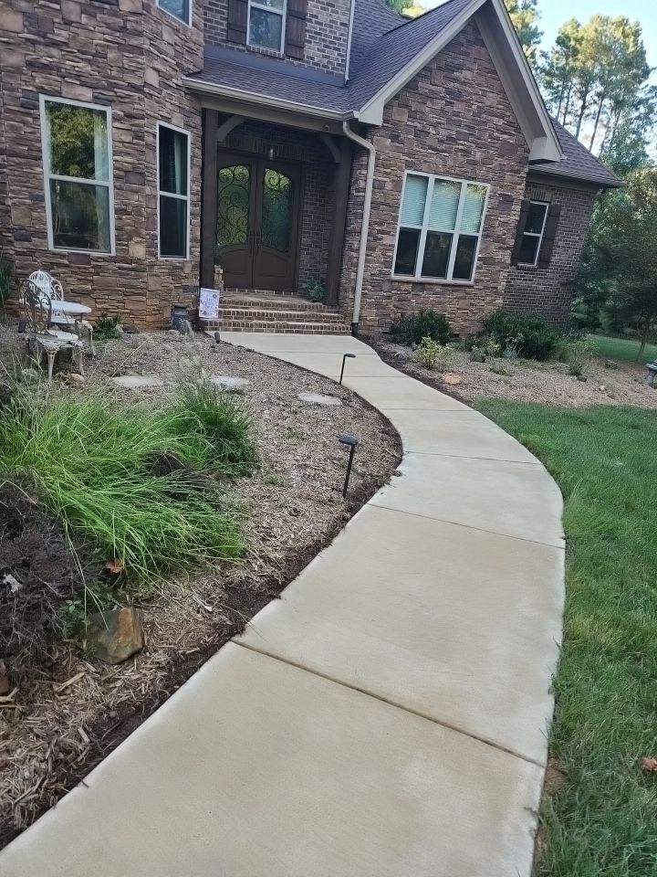 concrete Clean using cleaner by G&H Home Tech Pros LLC
