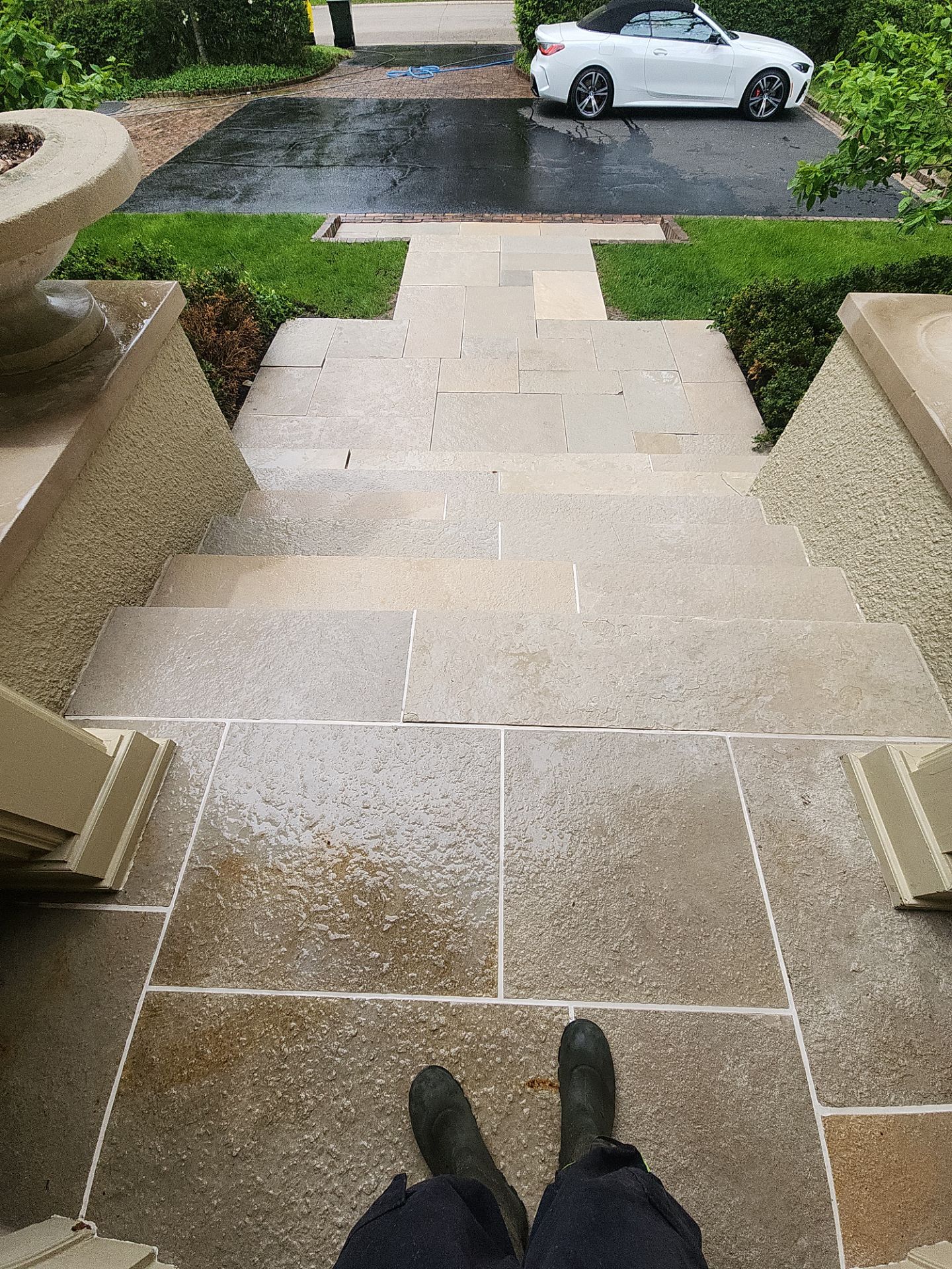 Natural Stone Surface Pressure Washing by Northern Power Washing LLC.