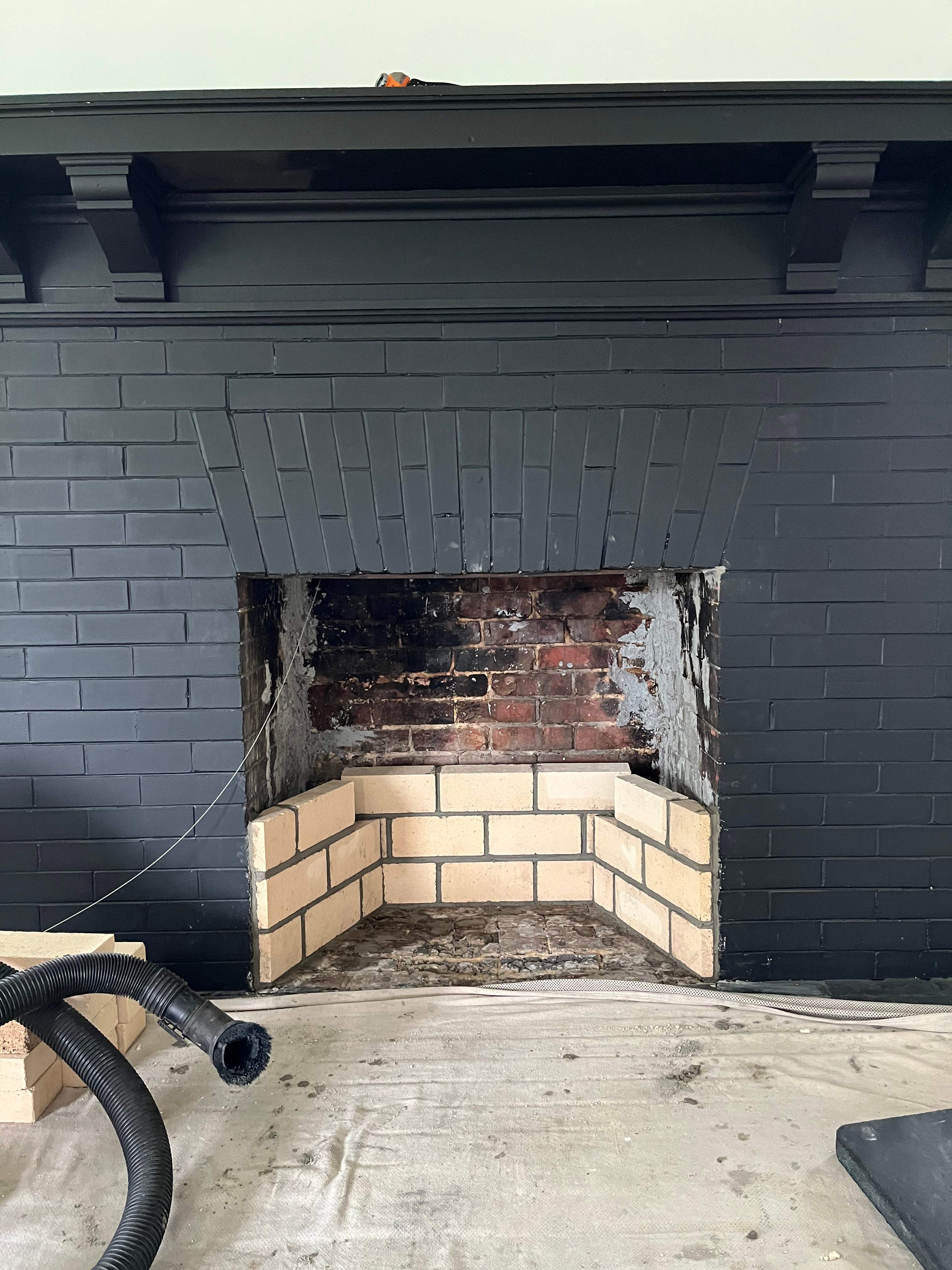 Wood Stove Installation and Fireplace Build by Premier Chimney and Roofing