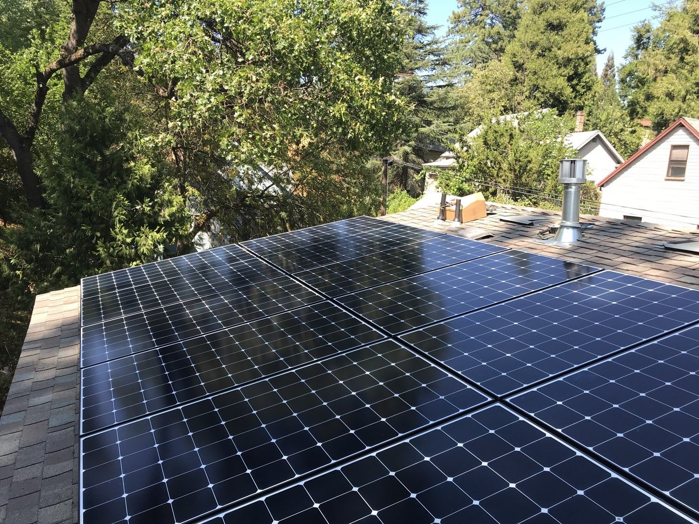 Solar powering this home by Byers Enterprises 
