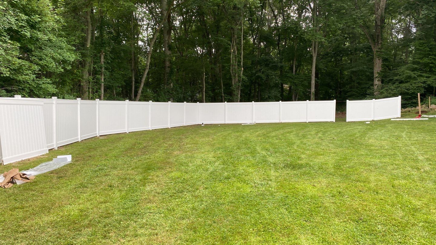 Fence Installation using Vinyl Fence 6ft Privacy by A Plus Exterior