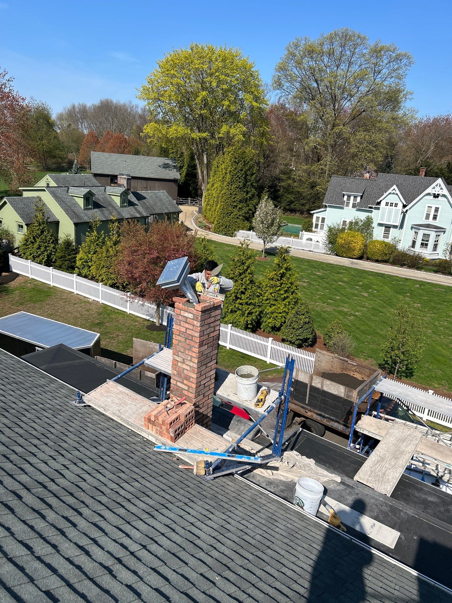 Gas Fireplace and Insert  by Neighborhood Chimney Services 