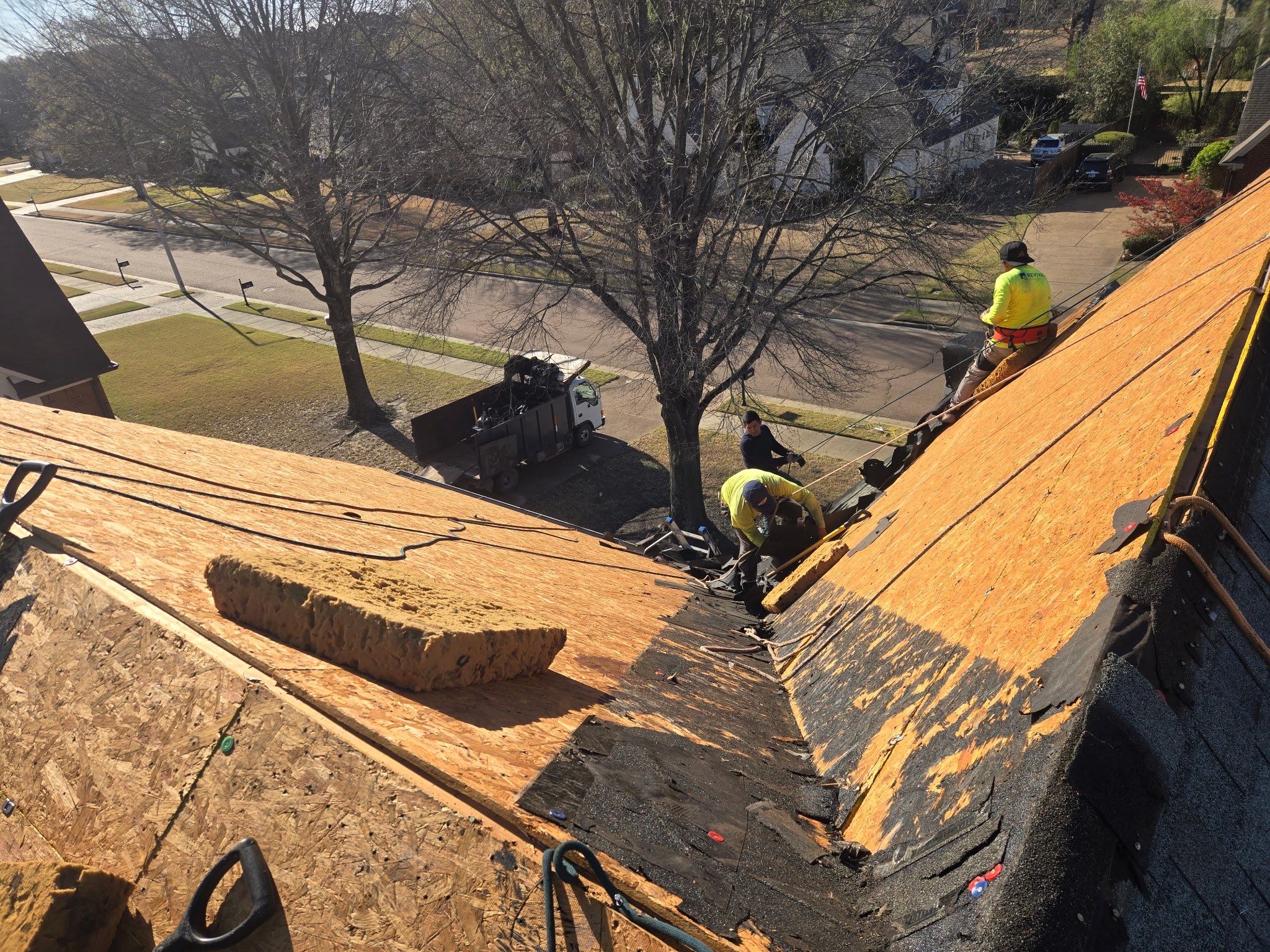 Germantown Roof Replacement Featuring GAF Timberline HDZ Shingles and New Gutter System in Germantown by Revival Roofing Services