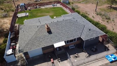 Residential Roof Installation Featuring CertainTeed Landmark Pro Shingles in E 5th Ave Odessa, WA 99159 The Alpine Premium System - 5-Star PREMIER SureStart PLUS Coverage - Certainteed Landmark® PRO Shingle - Max Def Granite Gray