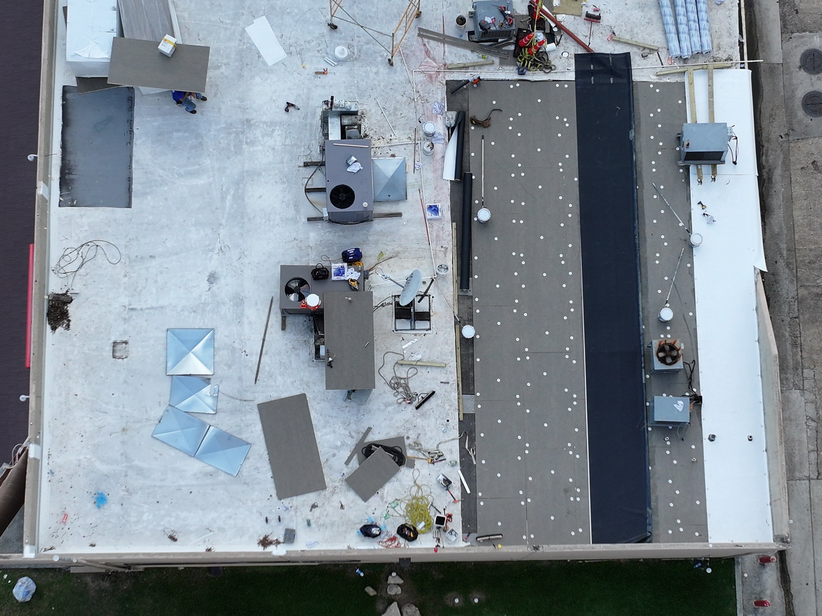 TPO Commercial Roof Replacement in The Woodlands by Abbott Roofing Company