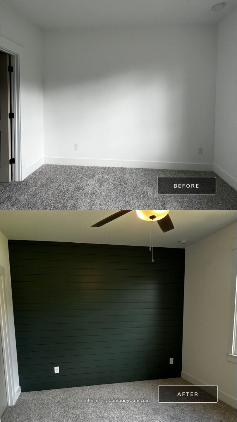 Custom Board and Batten and Interior Painting in Acworth by Swift Home Renovations