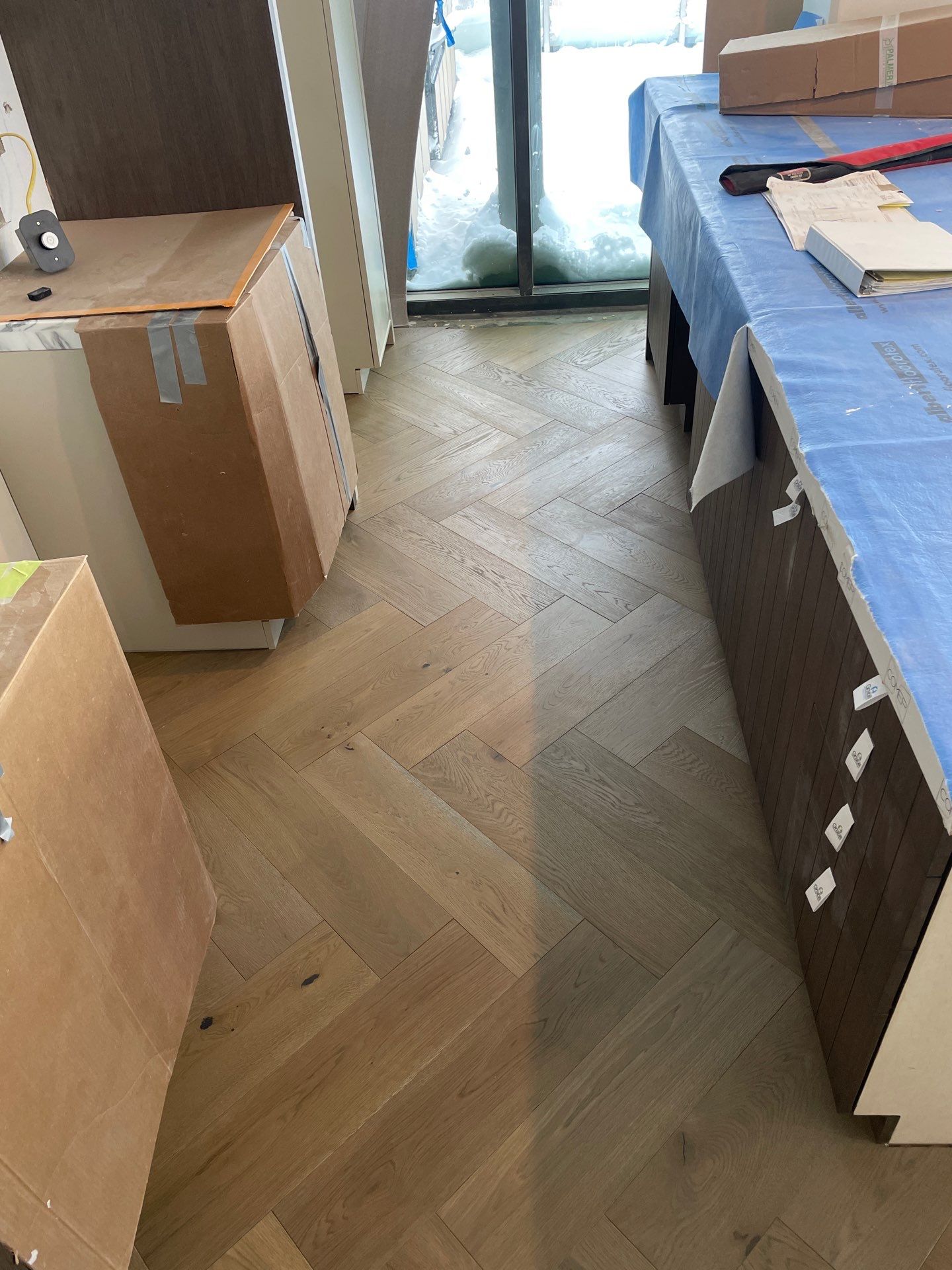 Herringbone Feature! by RTBaldwin Hardwood Floors