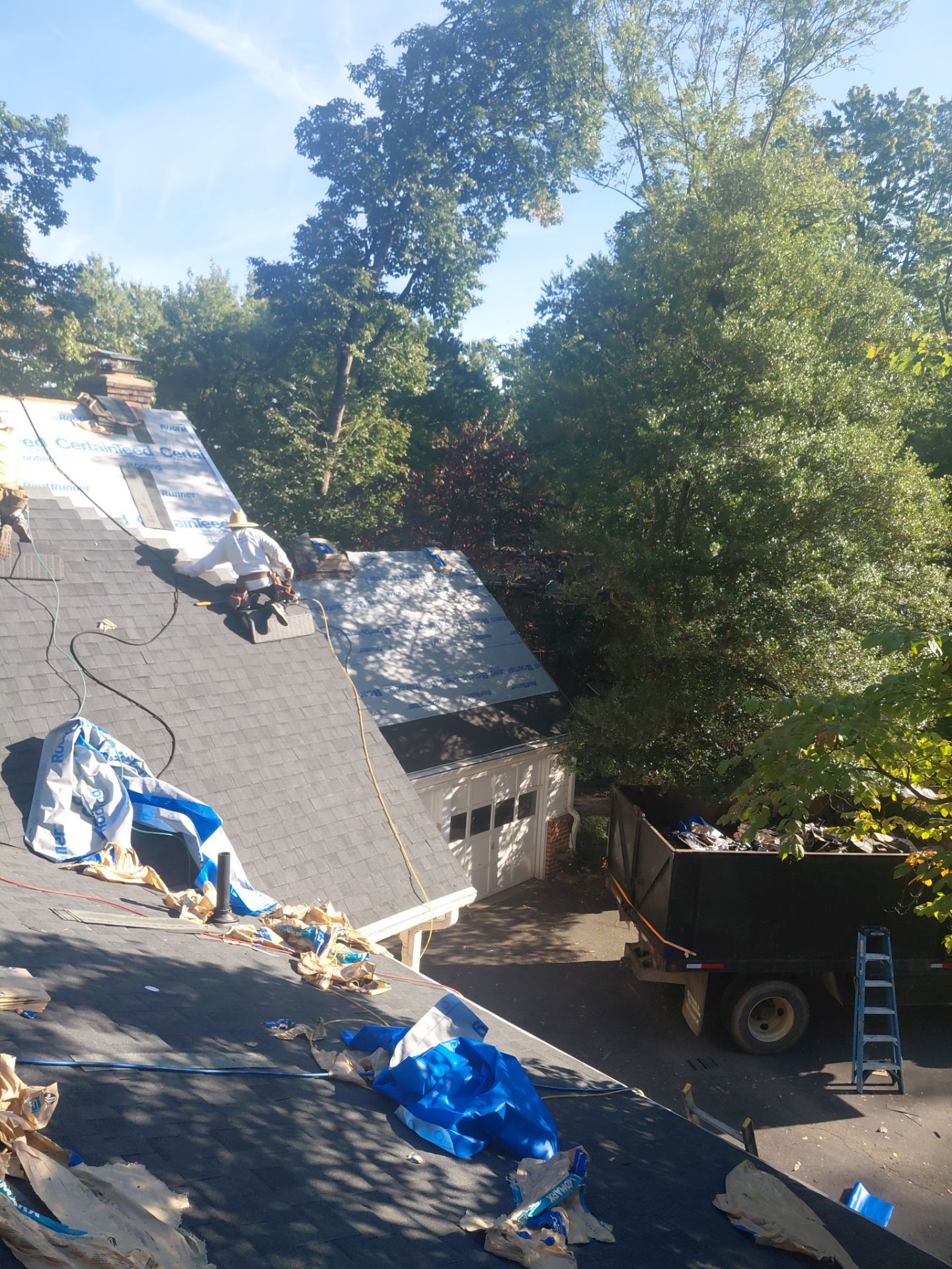 Falls Church: Residential Roof Replacement with CertainTeed Landmark in Moire Black  by RM Banning, Inc.