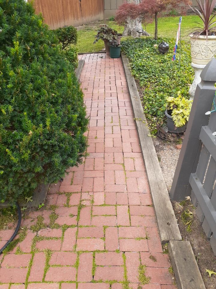 Uneven Patio Repaired! by LAND ESCAPES LLC