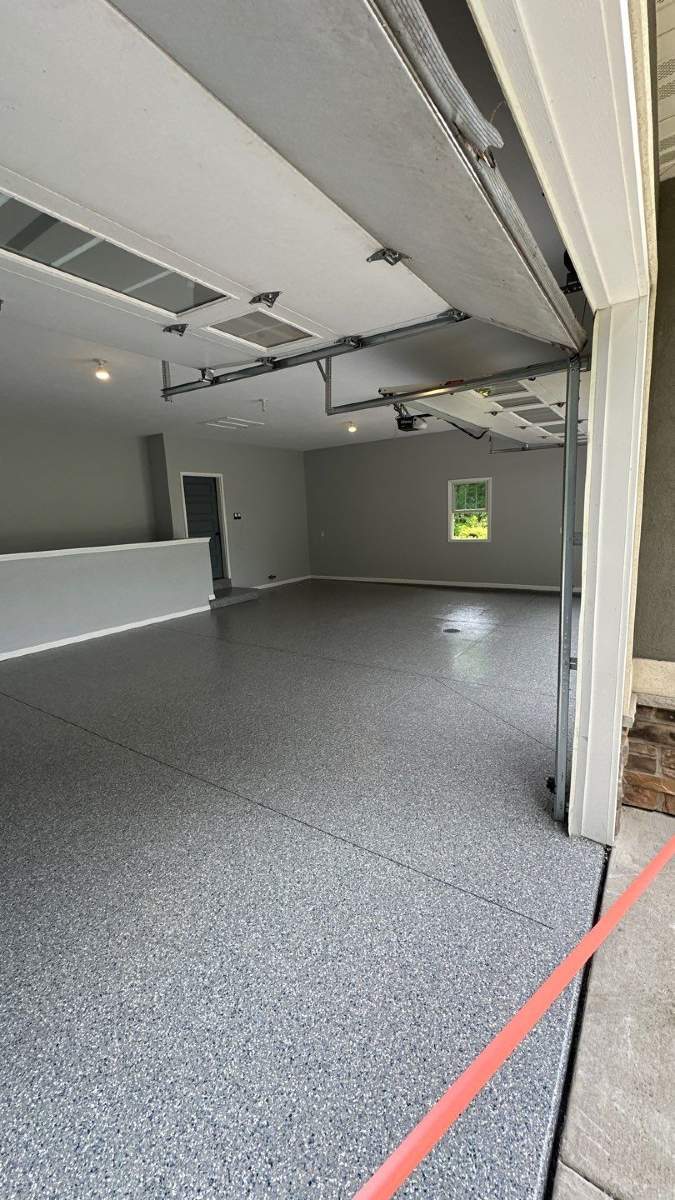 Stonewash Garage Floor Coating by Level 10 Coatings