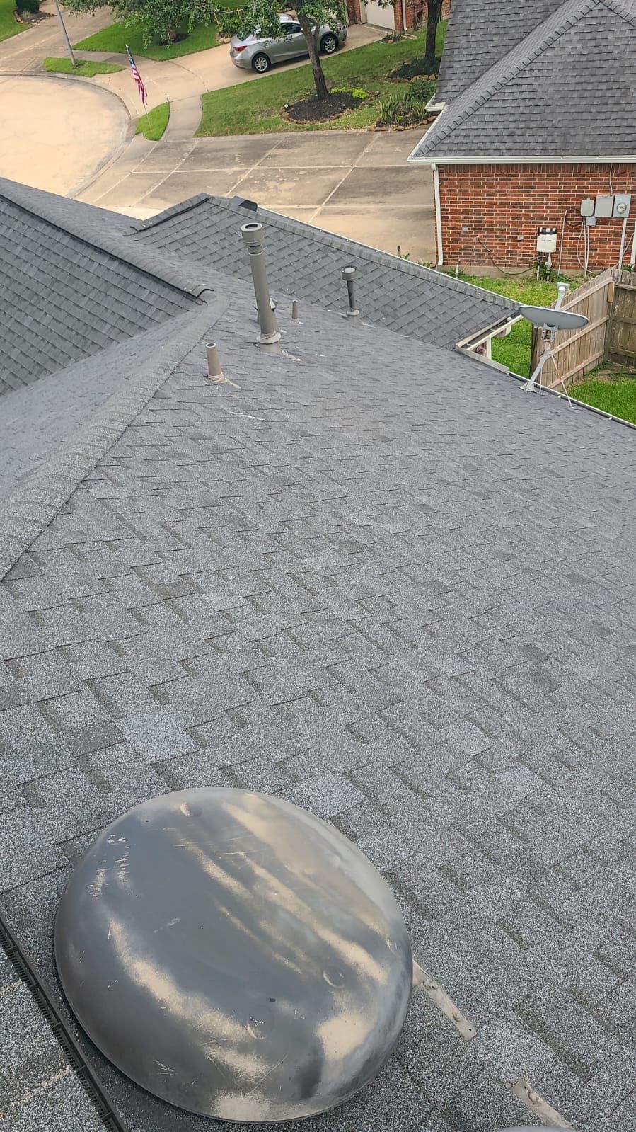 Hail Damage using Owen's Corning Duration (Lifetime) Shingles by Roof Repair Company