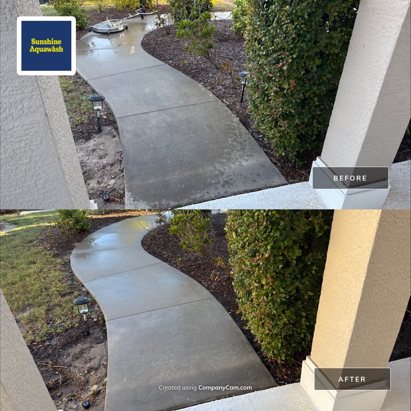 Driveway & Concrete Cleaning – River Sound Community, Bradenton, FL by Sunshine AquaWash
