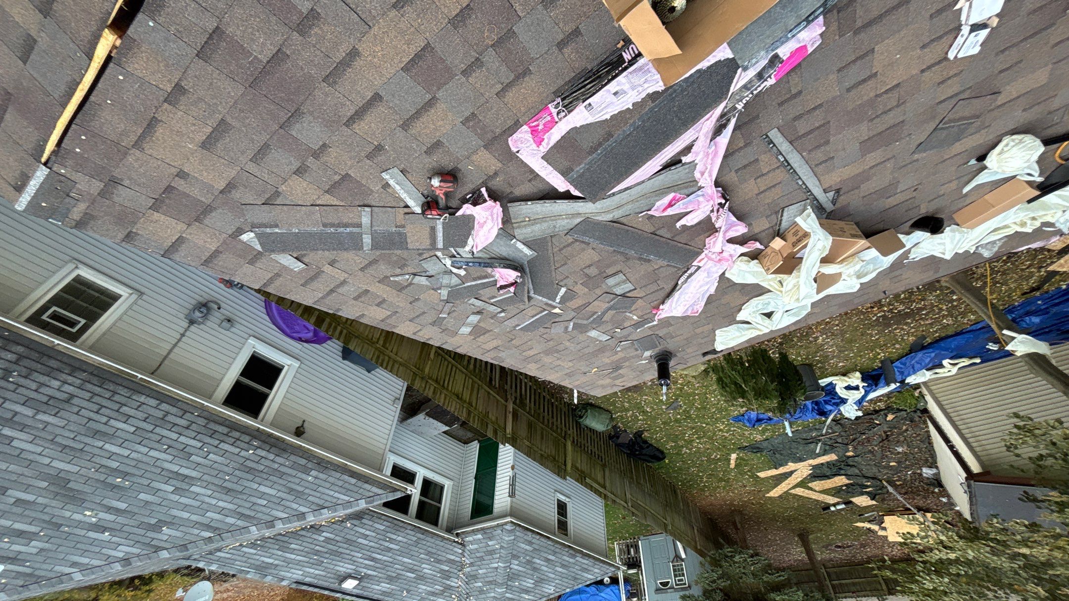 Roof Replacement using Owens Corning Teak by 180 Contractors