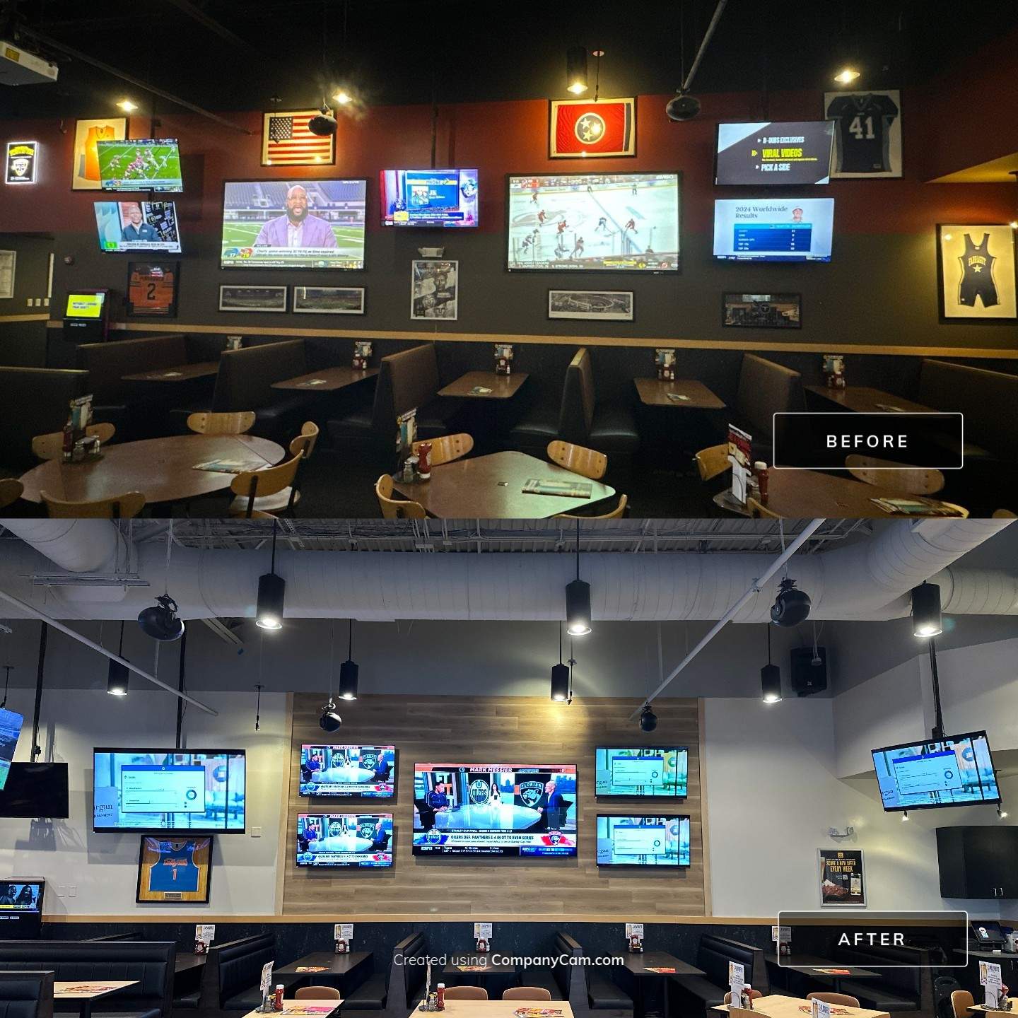 Sports bar AV Remodel by AVSi
