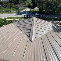 .032 Aluminum 1" Nail-Strip Buckskin by Total Roofing System The Metal Roof Experts