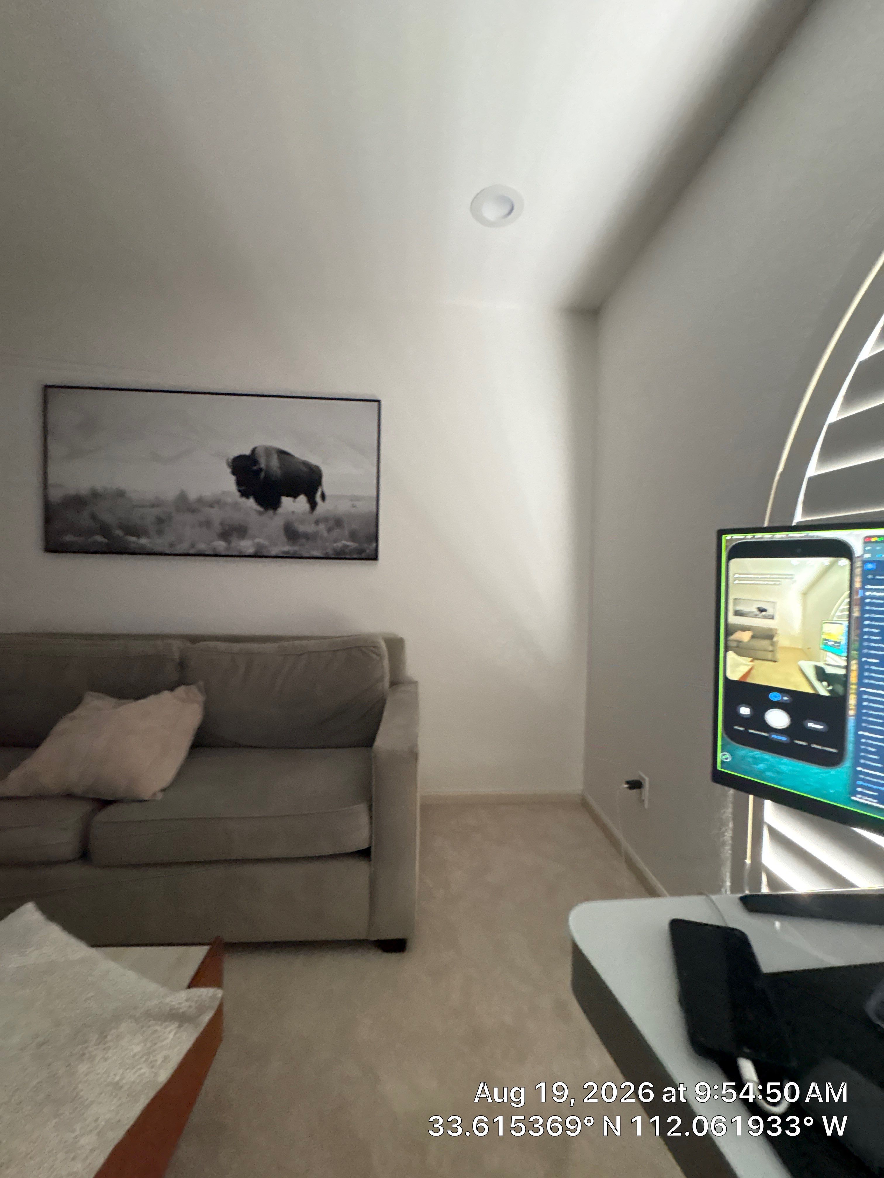 Phoenix Home Office Renovation with Arched Plantation Shutters by CompanyCam Sales Demo