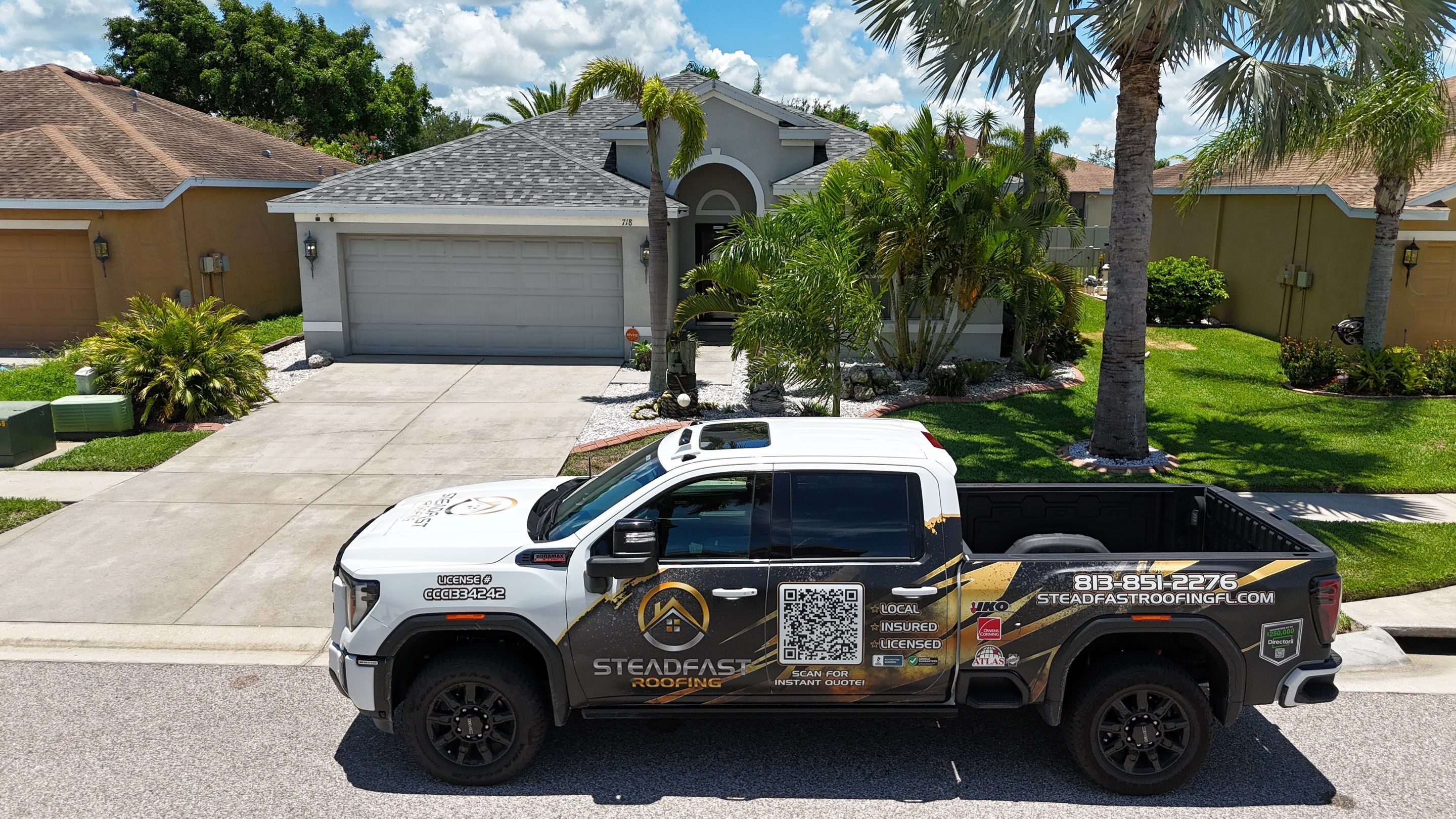 Roof Replacement in Ruskin FL. by Steadfast Roofing
