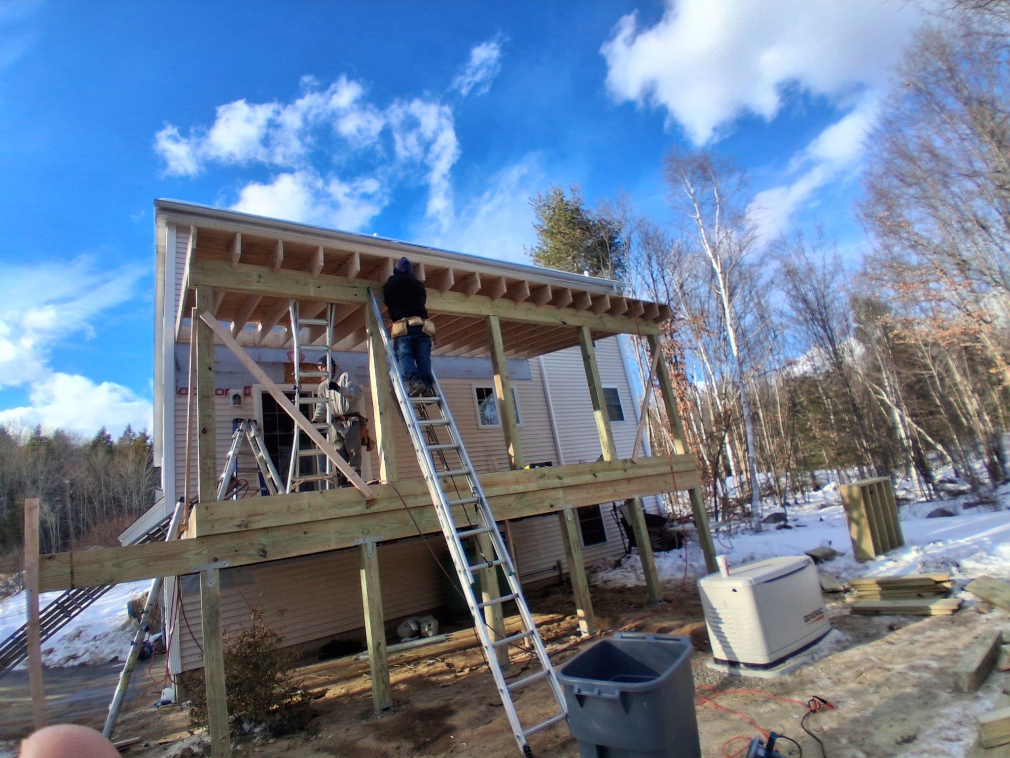 Nottingham Deck Demo - Three Season Build by Tall pine roofing