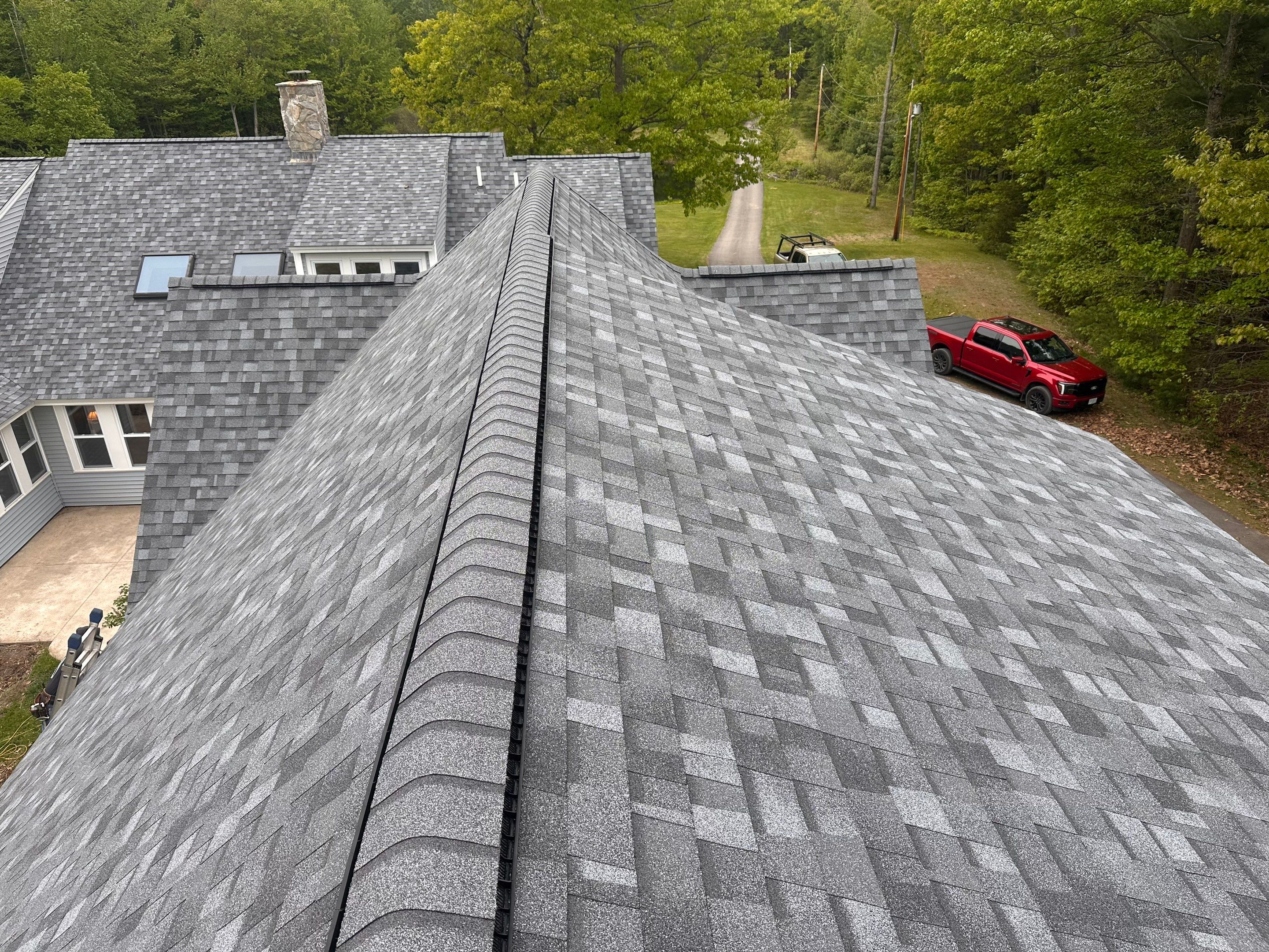 Owens Corning Asphalt Roof Replacement in Deerfield, NH by Tall pine roofing