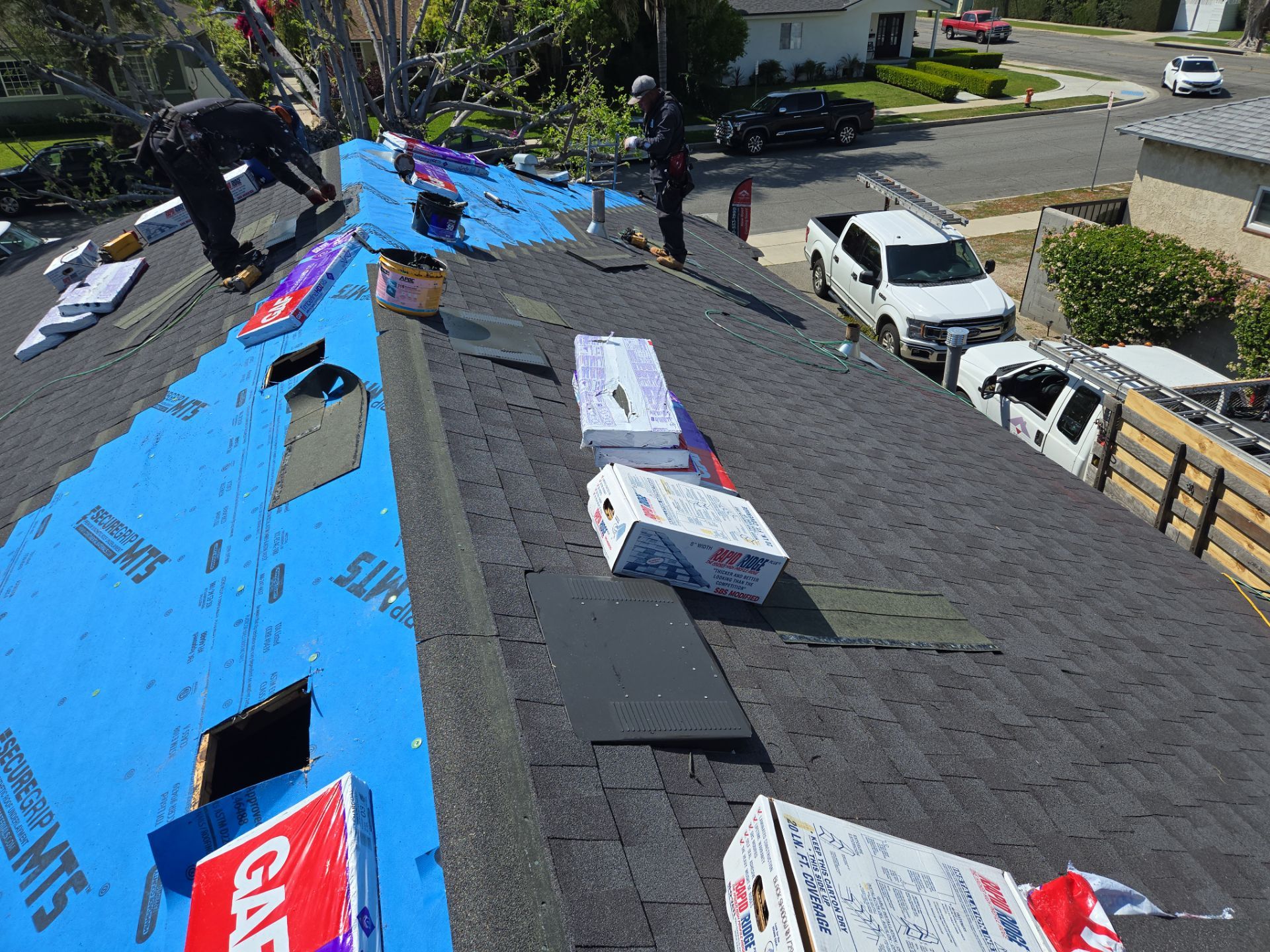 Residential Roofing Installation using Owens Corning Duration Cool Shingles by Hull Brothers Roofing