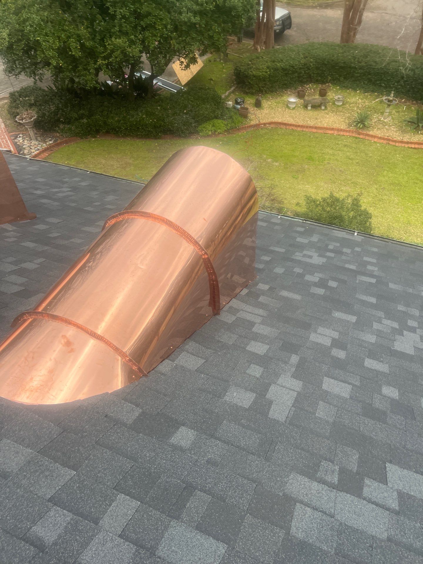 Onyx Black Shingle w/ Copper Upgrades by IAM Roofing LLC
