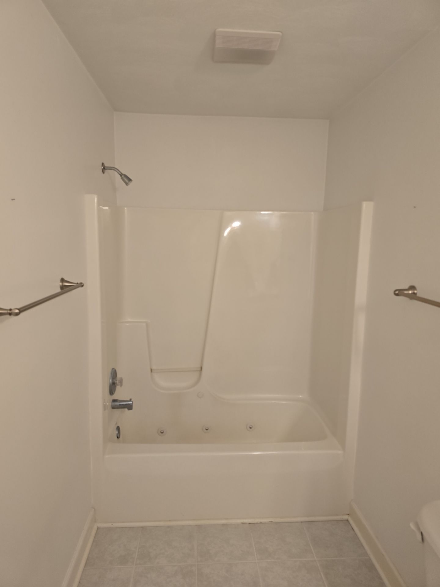 Tub to Shower in Madiera Granite by BathPlanet SW Virginia