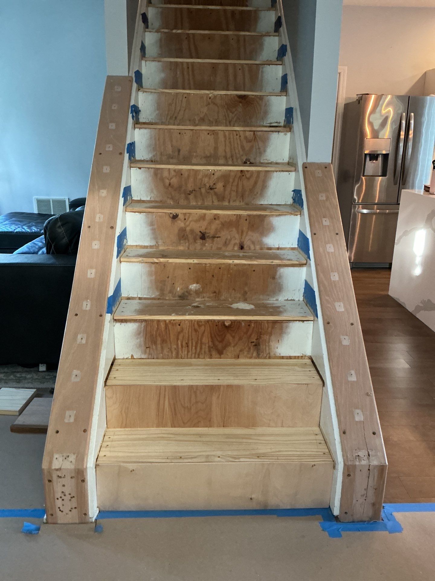 Staircase Remodel in Coventry by Dennis Moffitt Painting