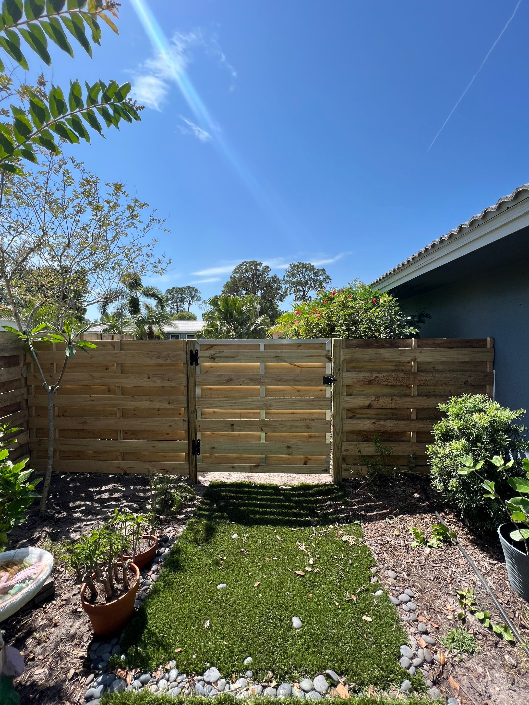 Wood Fence Installation using Wood Horizontal Shadowbox Fence by Asap fence and gates, LLC