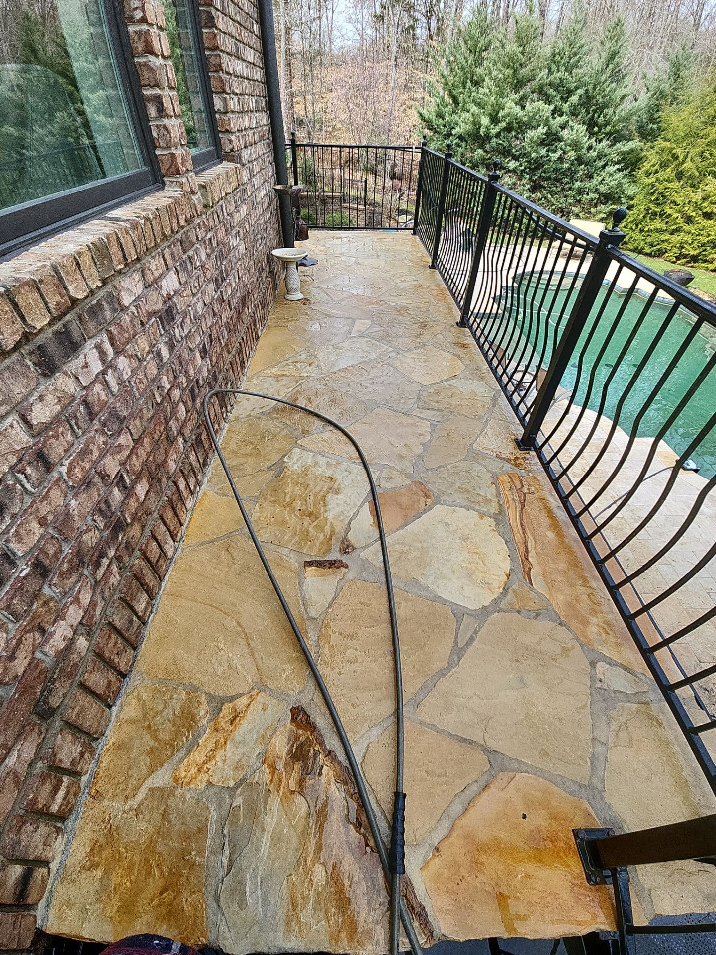 travertine  using Concrete Sealant by DuraSeal
