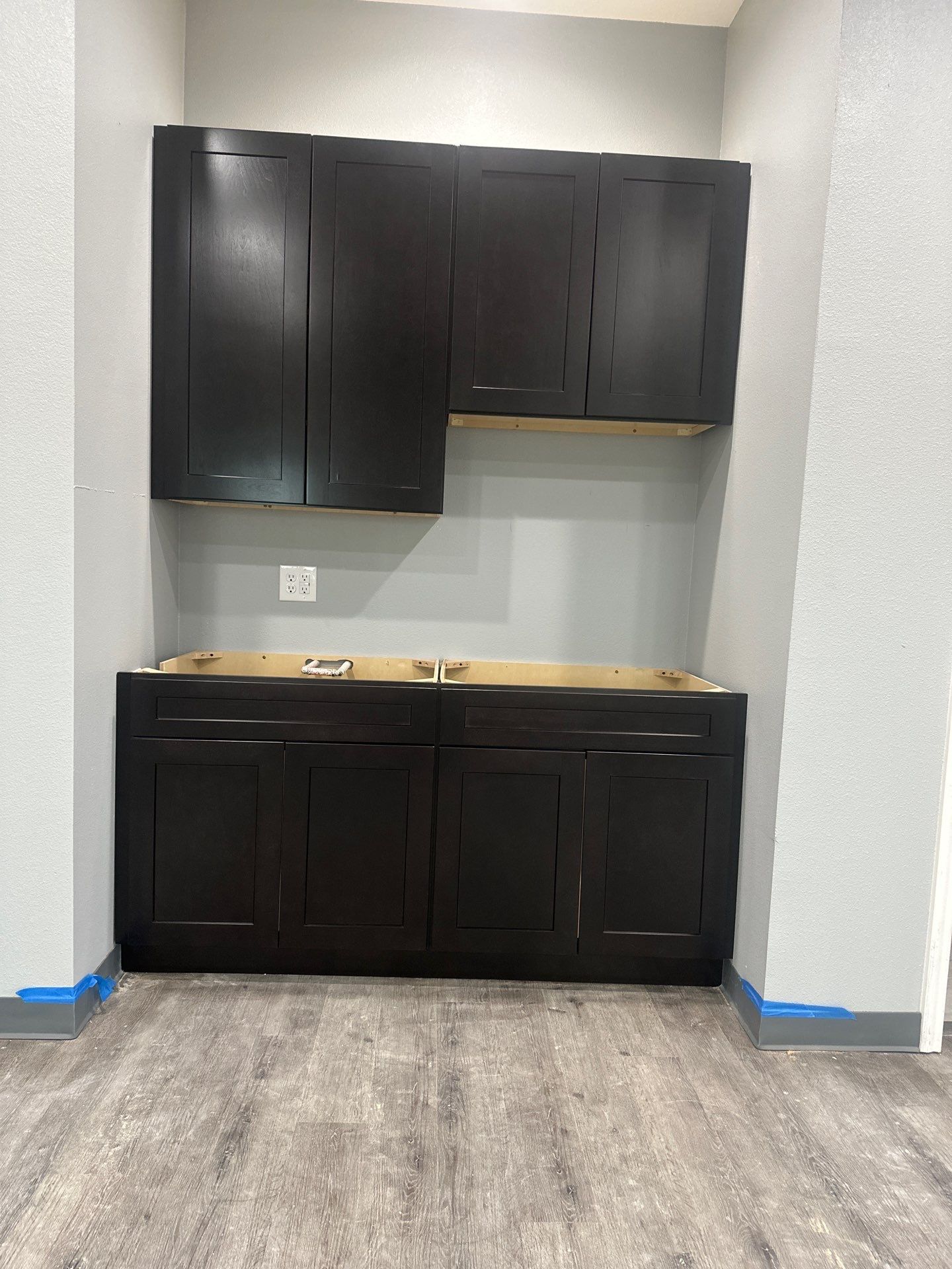 Commercial Efficiency: Warehouse Kitchen & Guest Area Cabinet Installation by Tibi Soli LLC