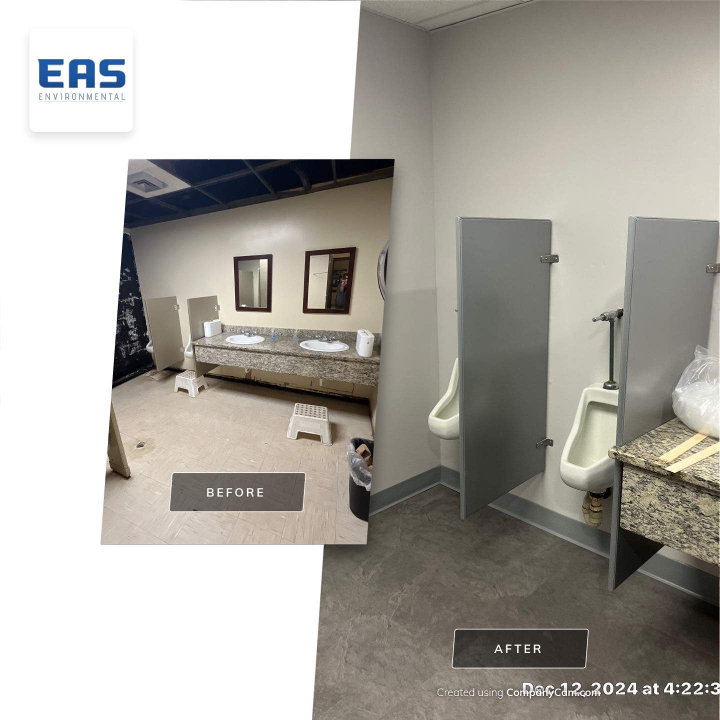 Commercial Abatement plus reconstruction by EAS Environmental, LLC.
