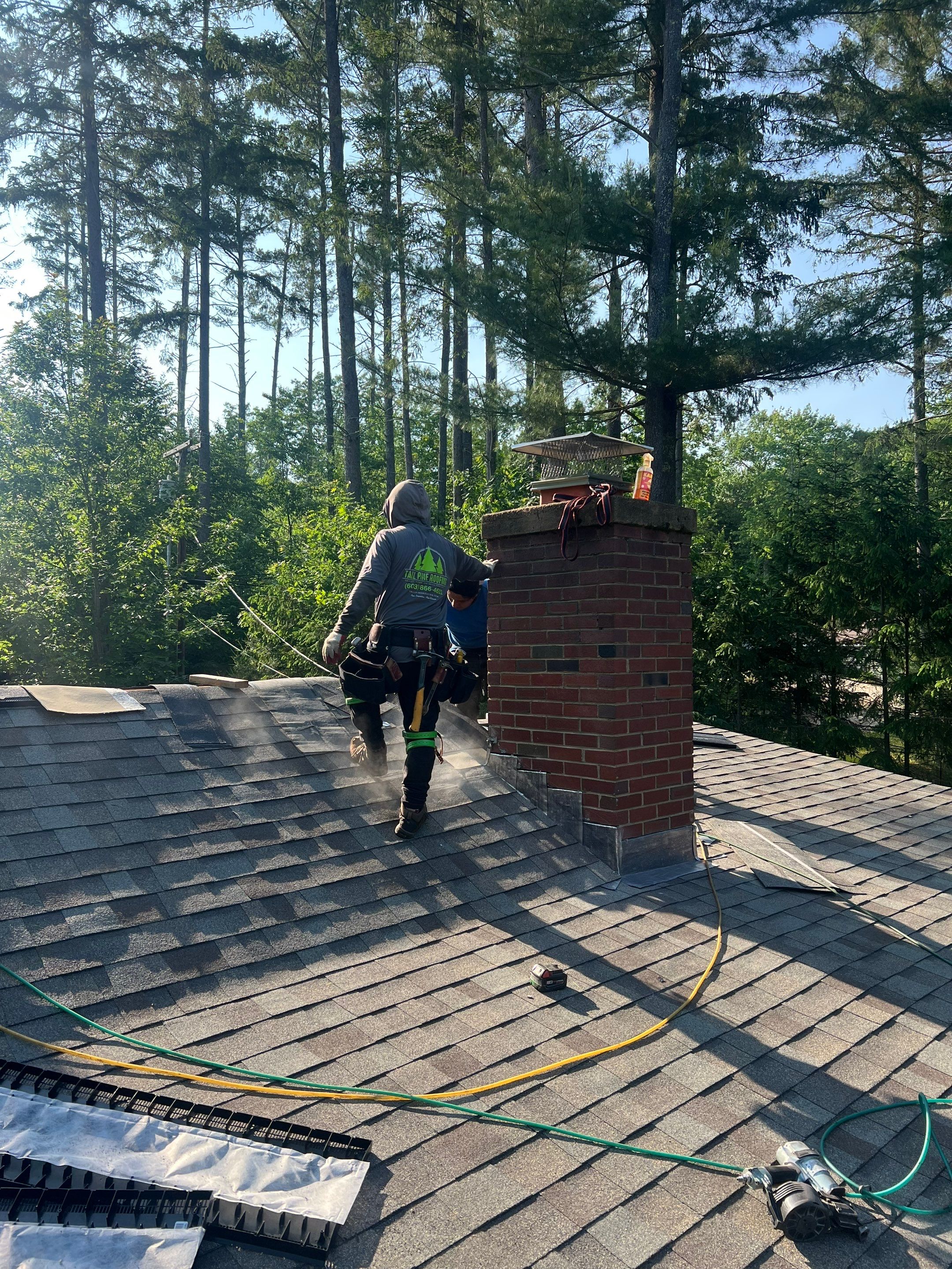 OC Roof Install On The Lake In Deerfield, New Hampshire by Tall pine roofing
