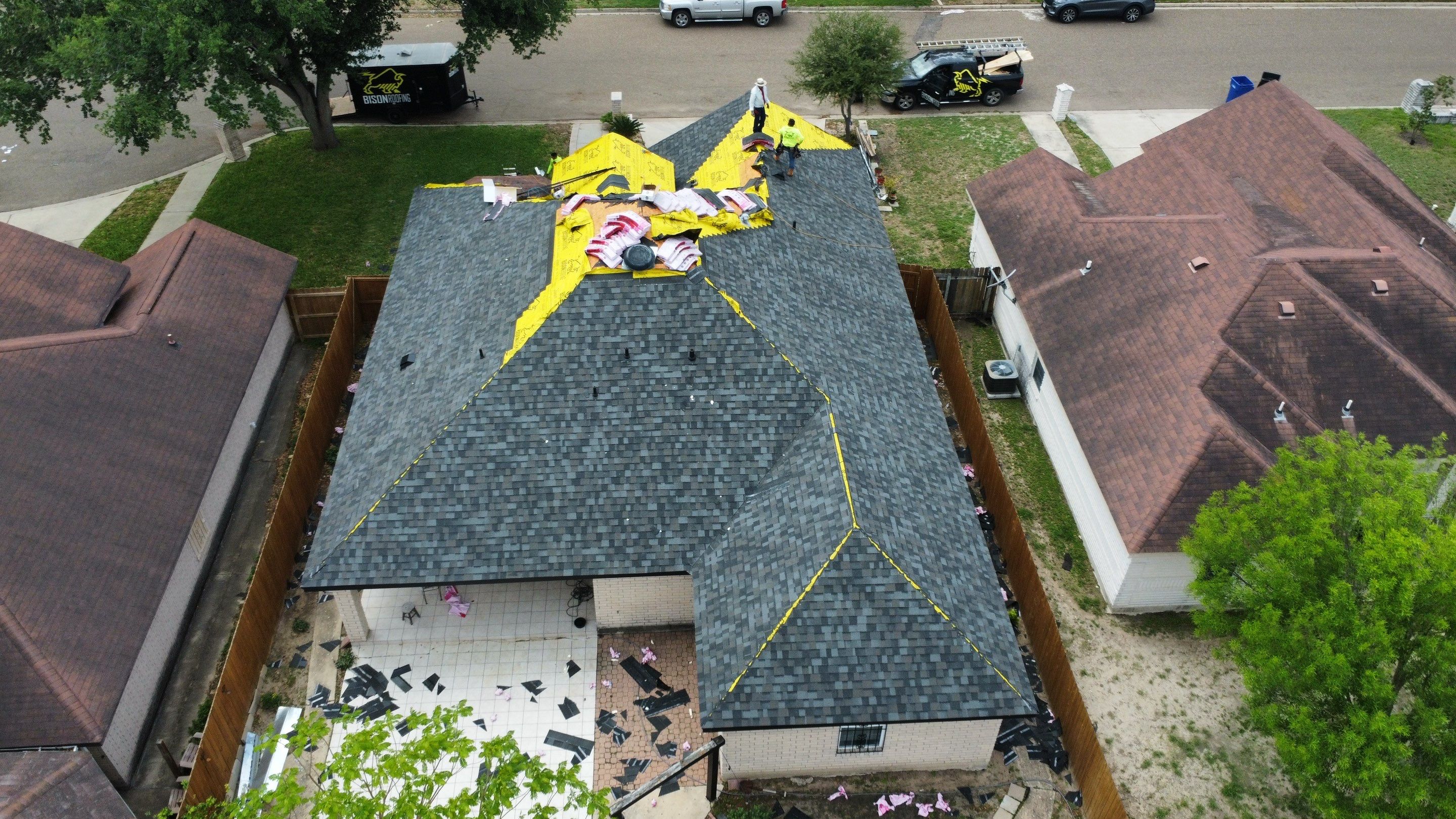 Project in Mcallen by Bison Roofing  